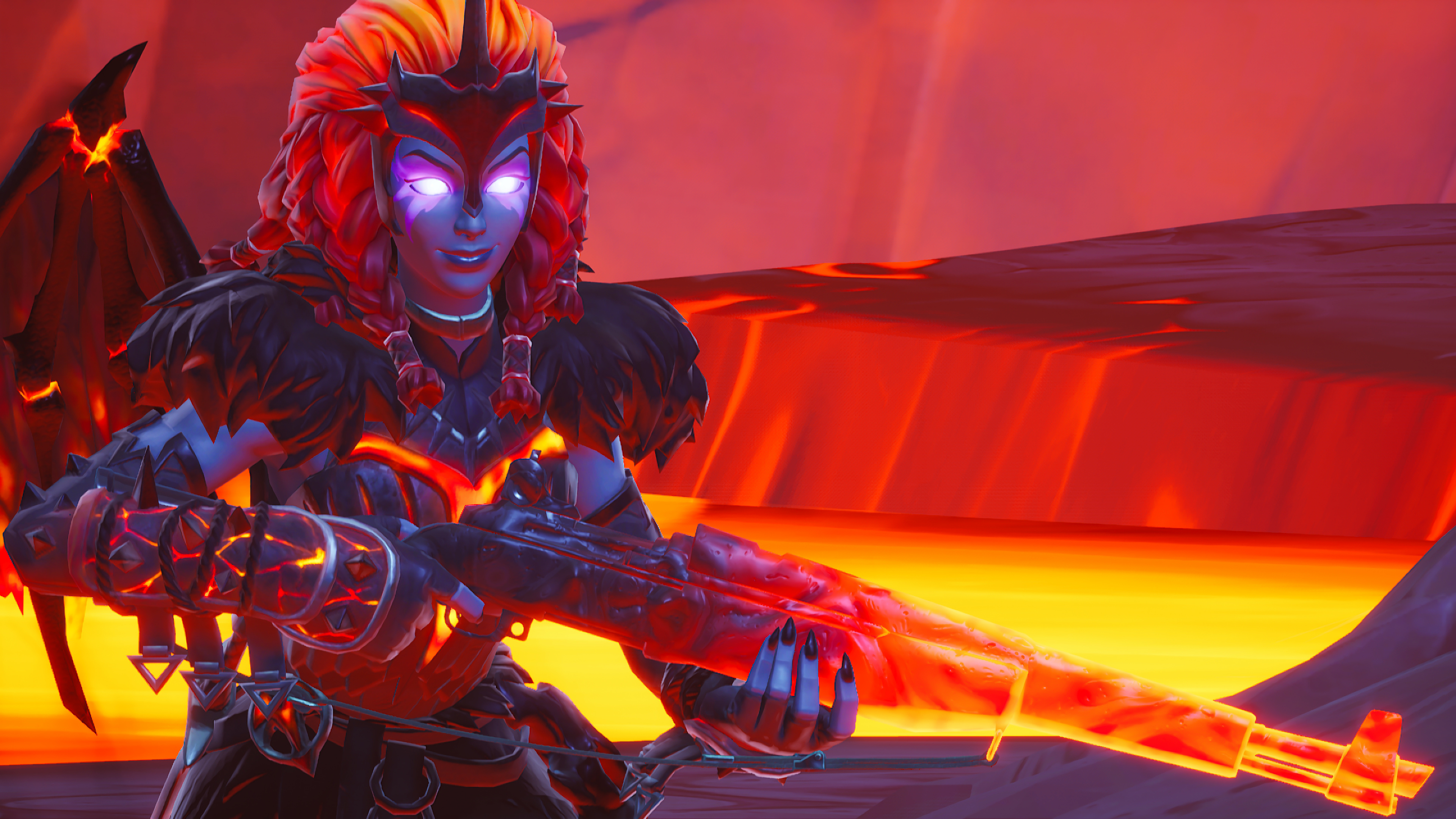 Molten Valkyrie from Fortnite 4K HD Wallpaper