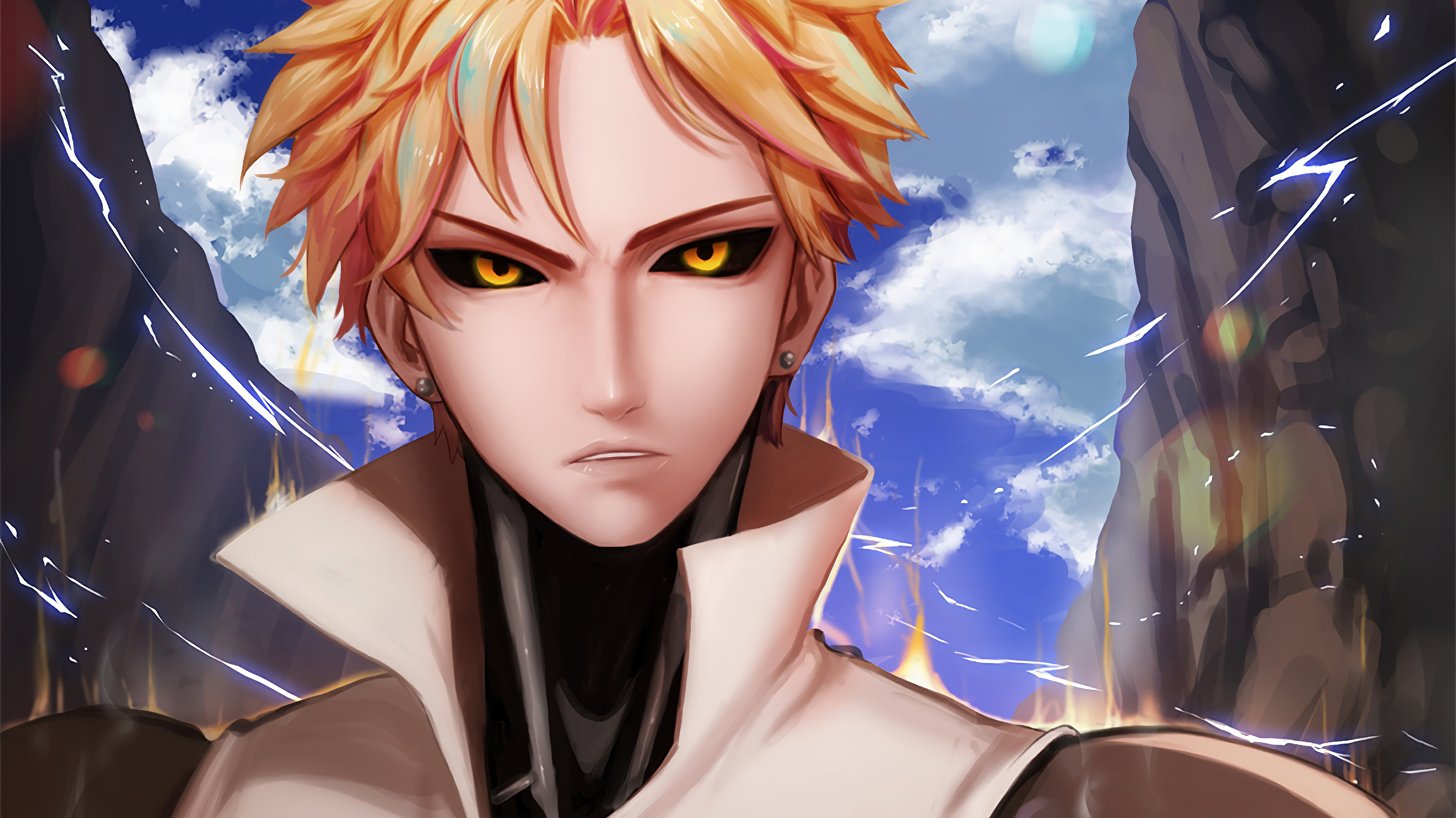Genos from One Punch Man 4K HD Wallpaper