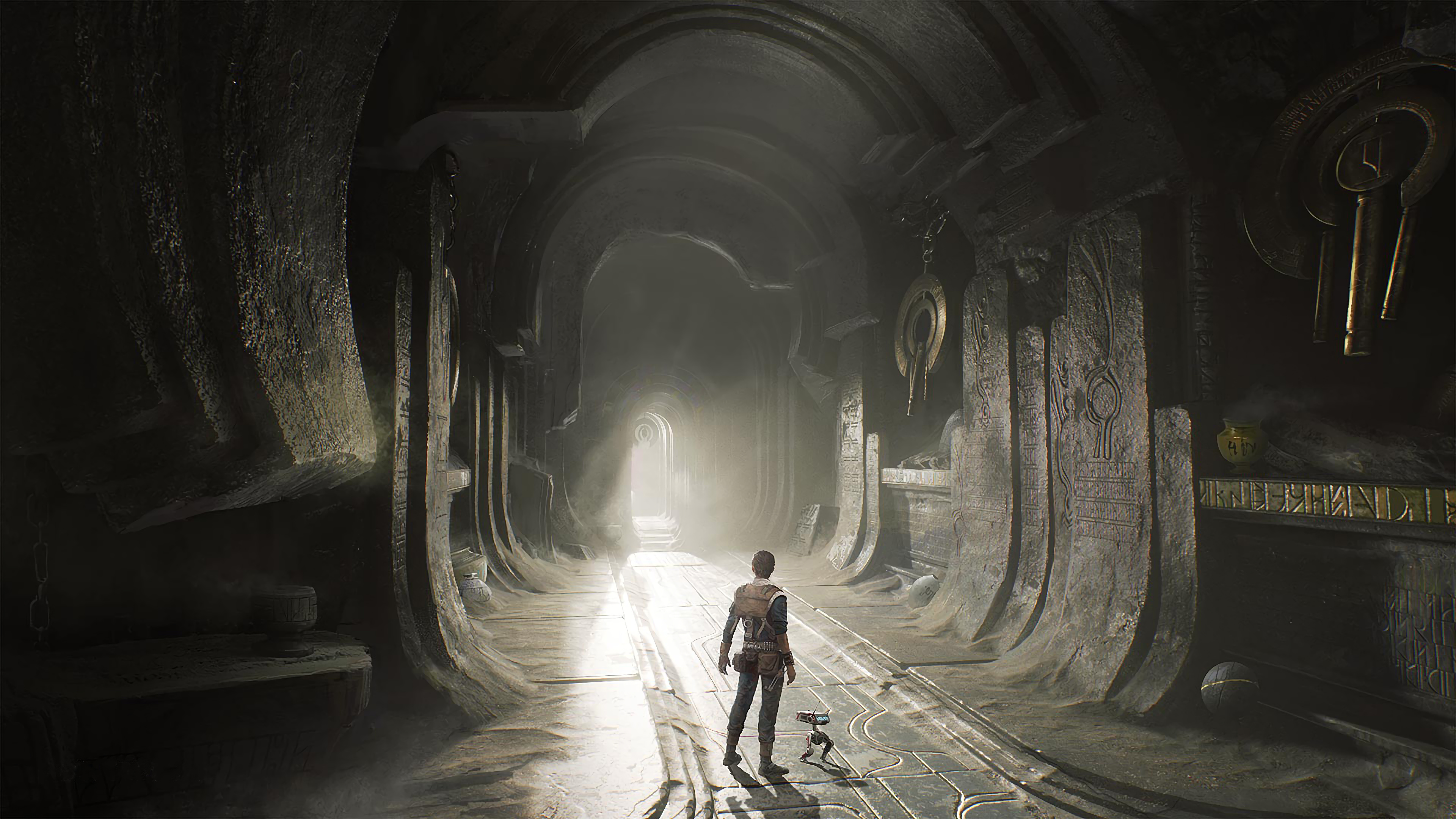 Cal Kestis and BD-1 in Star Wars Jedi: Fallen Order 4K HD Wallpaper