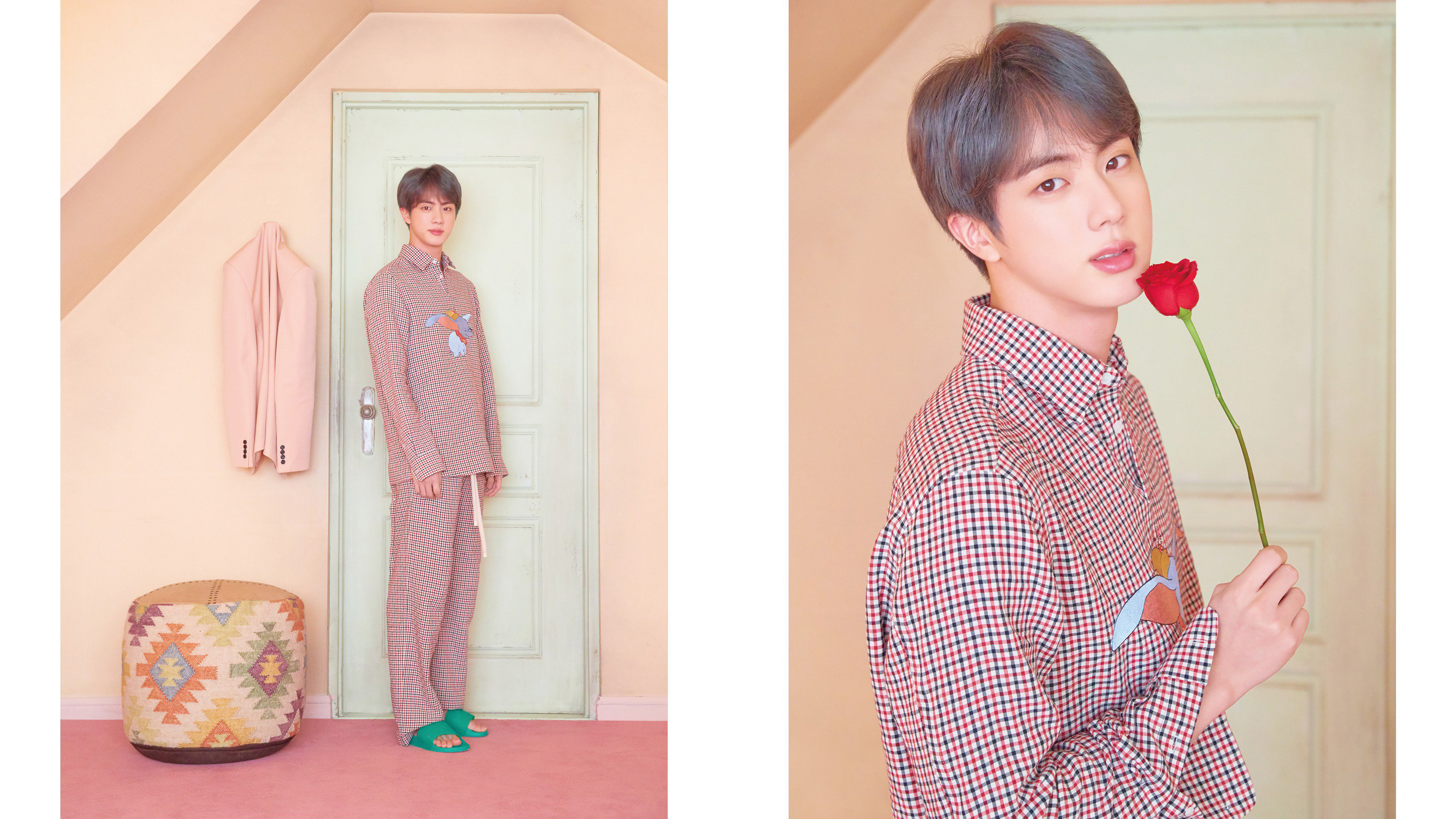 Jin from BTS in Map of the Soul: Persona 4K HD Wallpaper