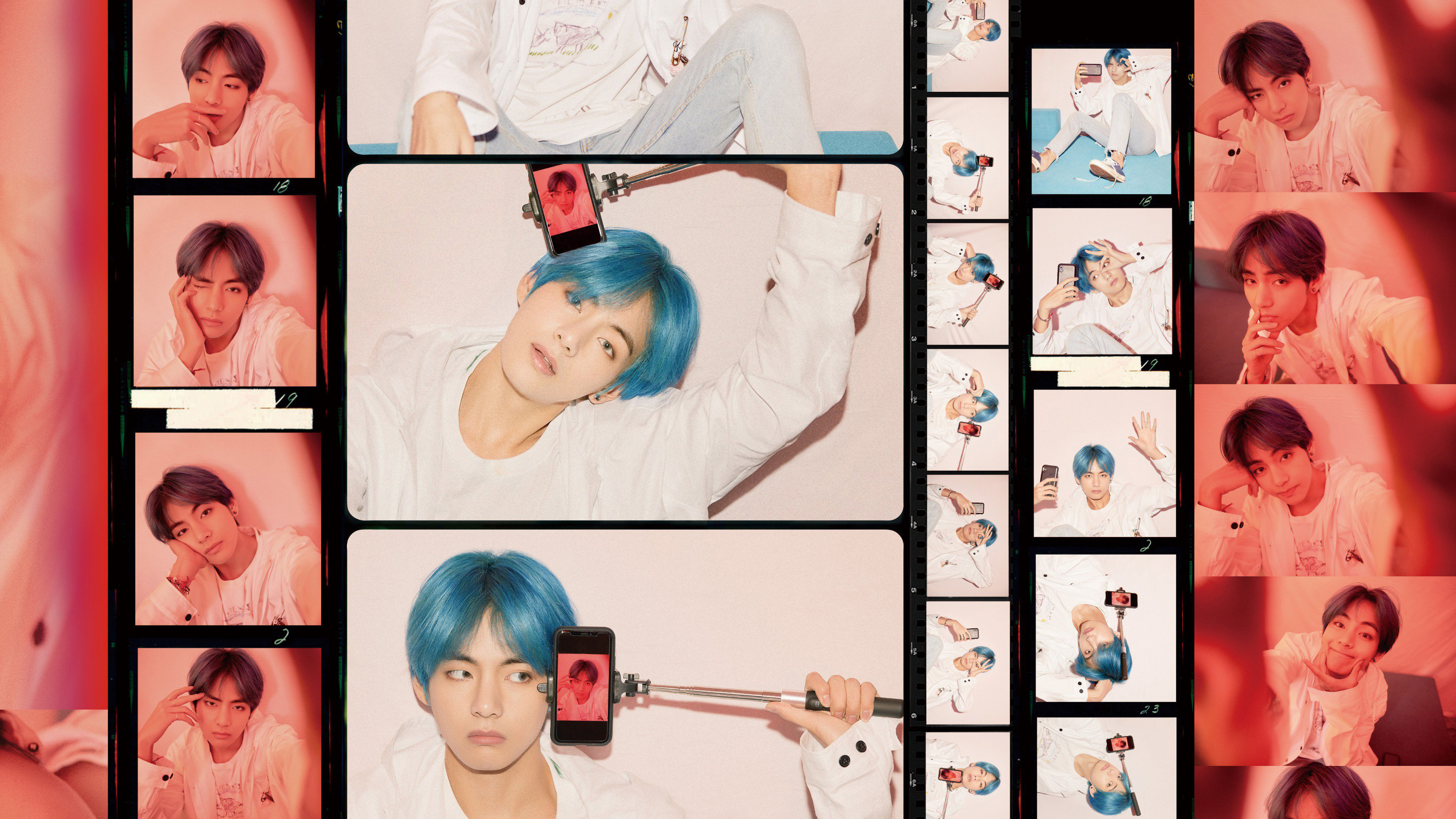 V from BTS in Map of the Soul: Persona 4K HD Wallpaper