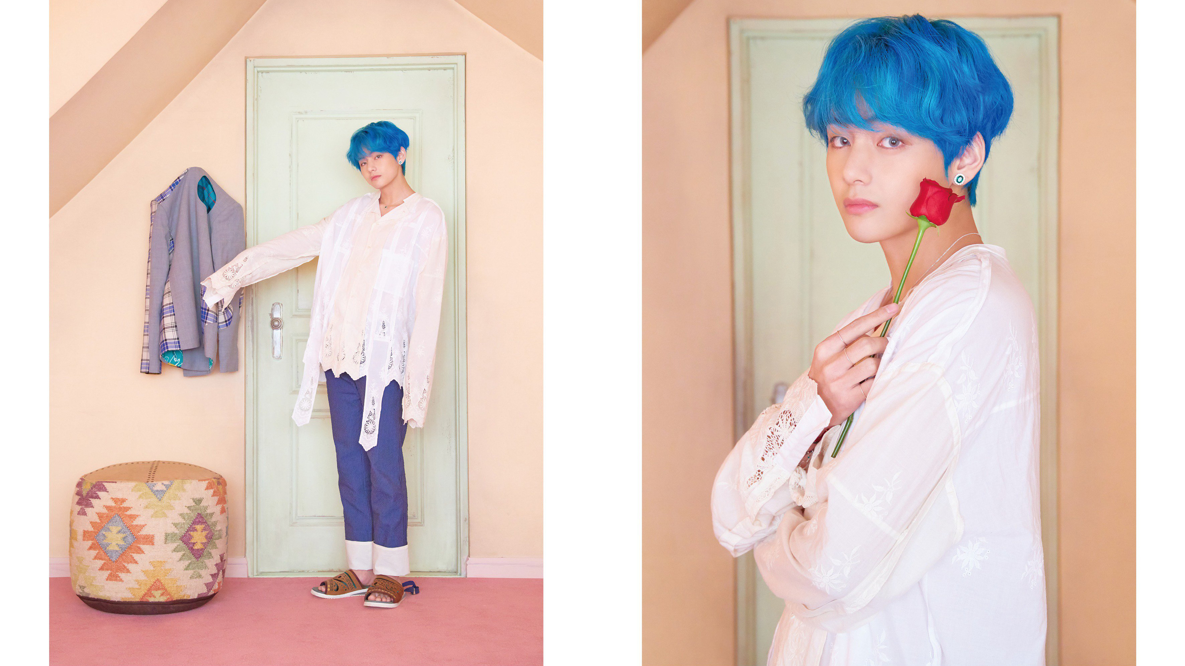 V from BTS in Map of the Soul: Persona 4K HD Wallpaper