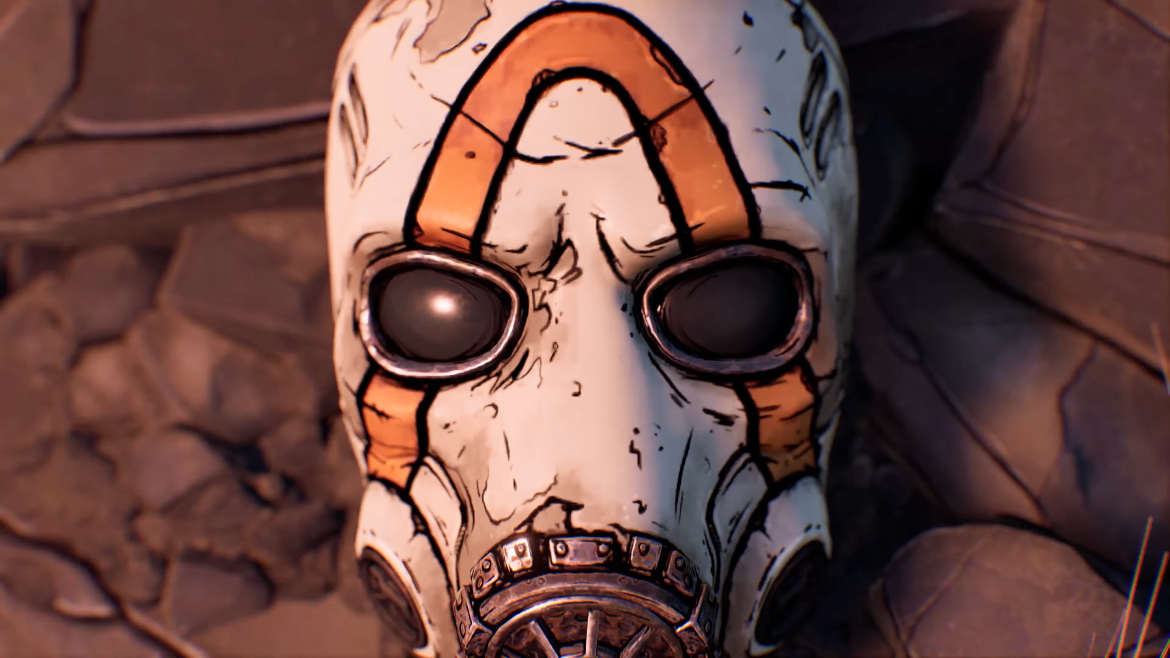 Psycho mask from Borderlands 3 4K HD Wallpaper