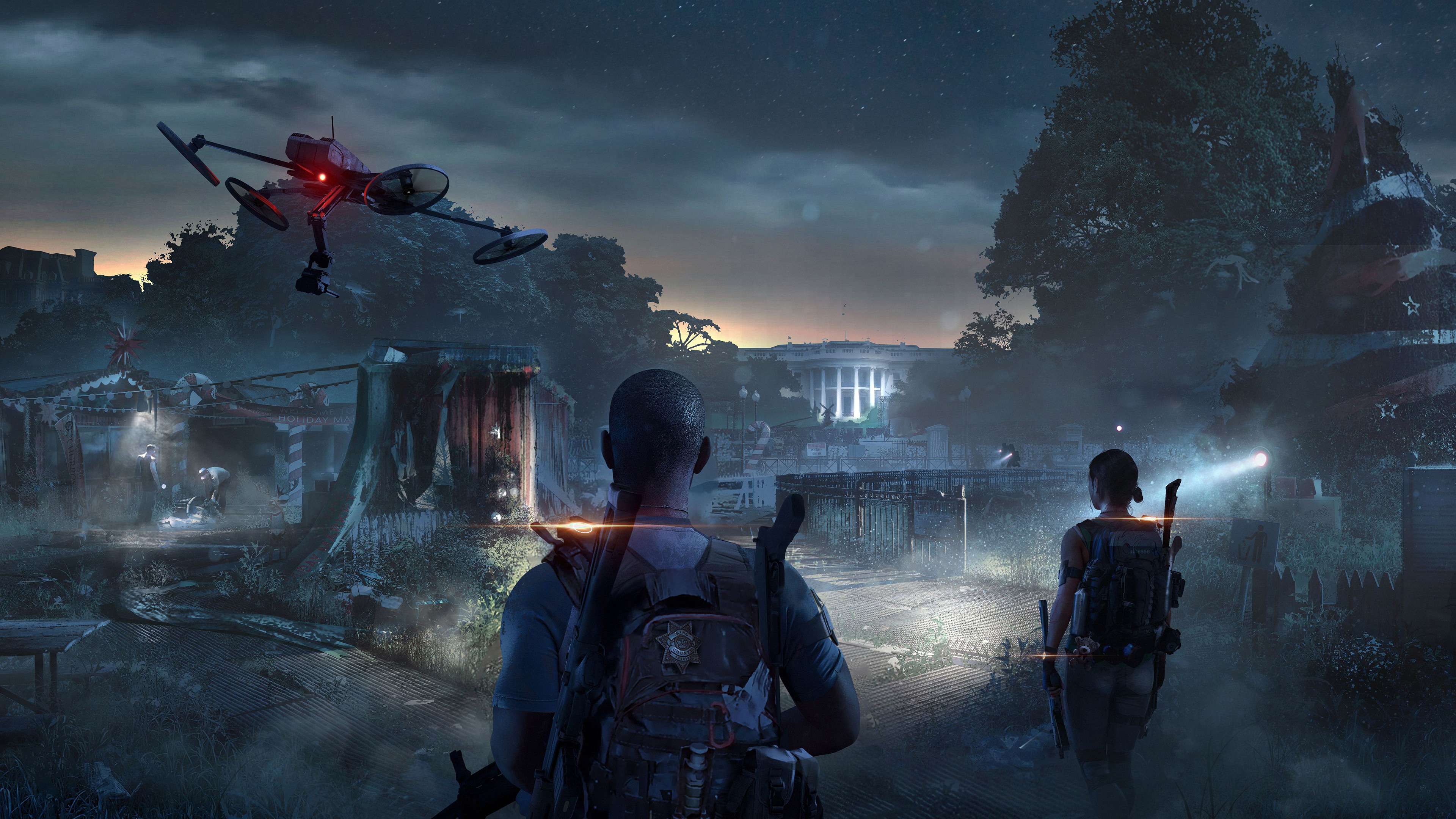 The Division 2 Agents near the White House 4K HD Wallpaper