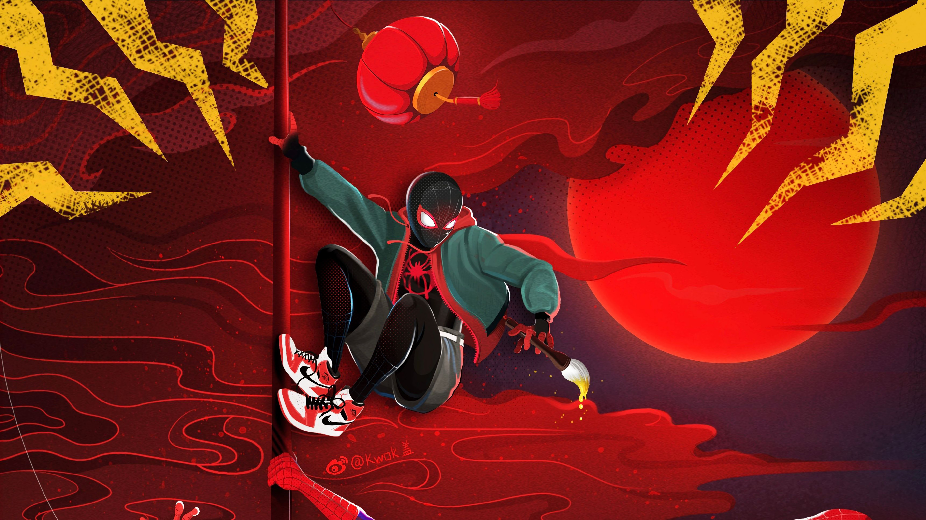 Miles Morales from Spider-Man: Into the Spider-Verse 4K HD Wallpaper