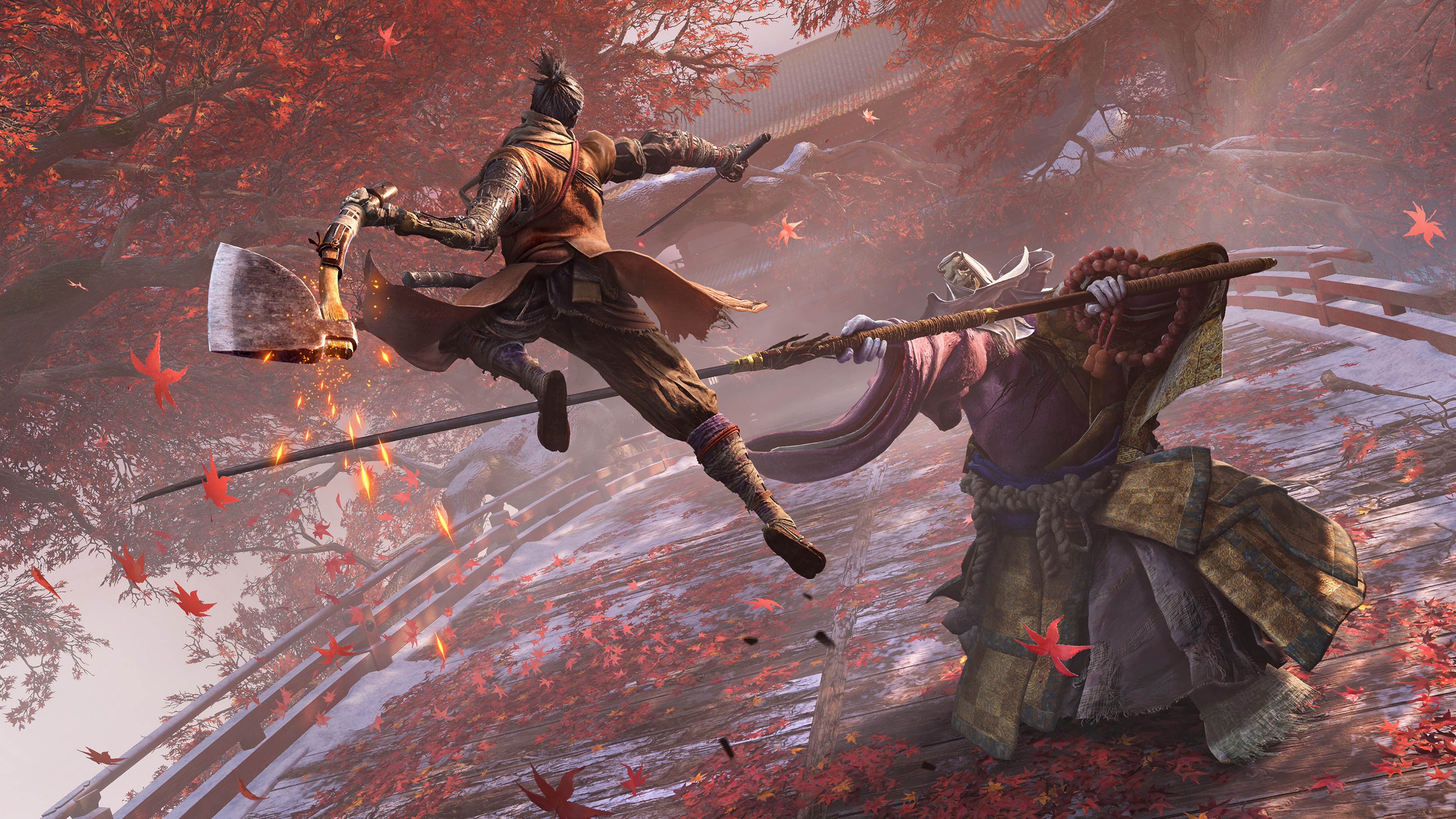 Sekiro: Shadows Die Twice boss battle 4K HD Wallpaper