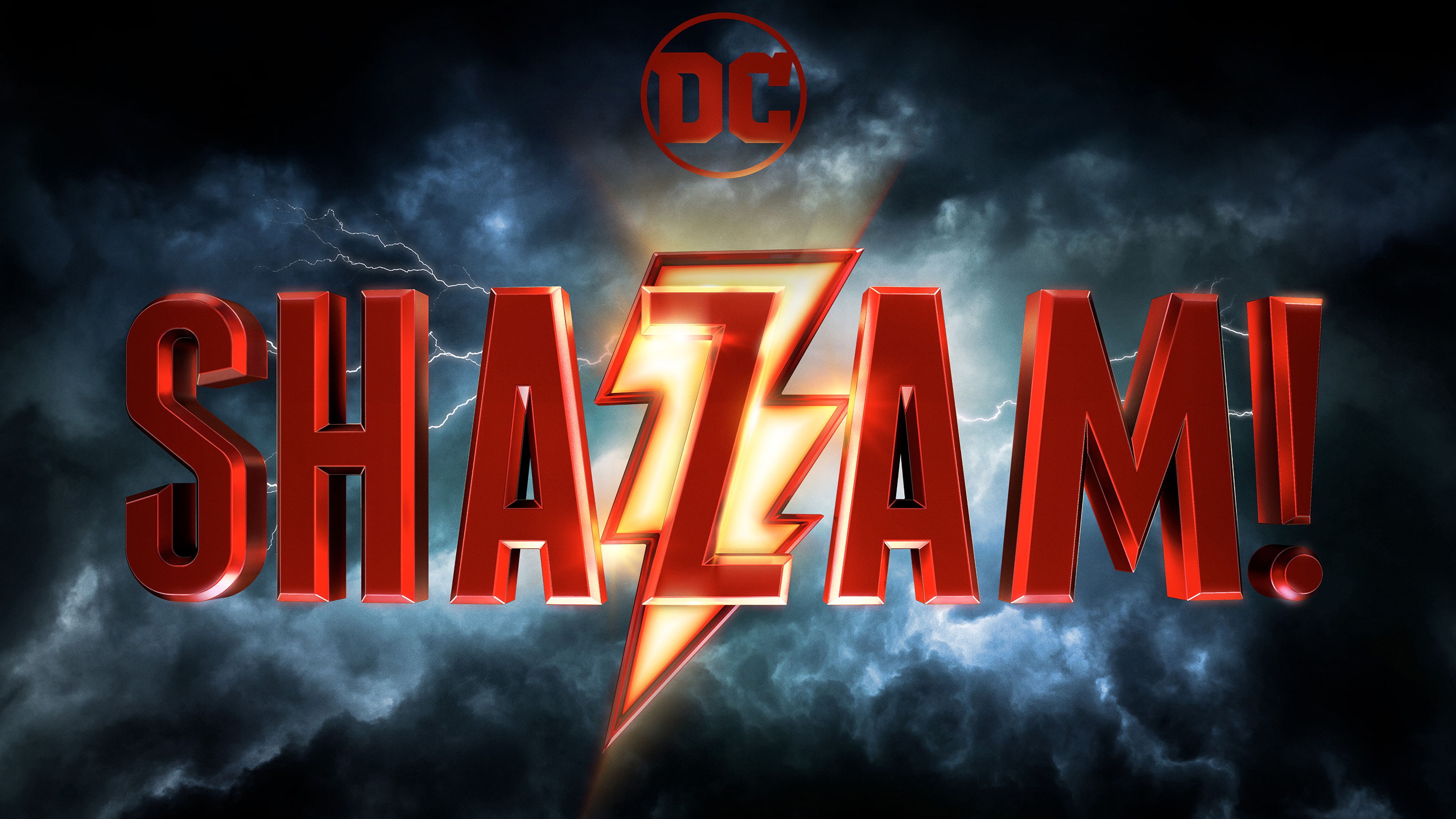 Shazam! DC Logo 4K HD Wallpaper