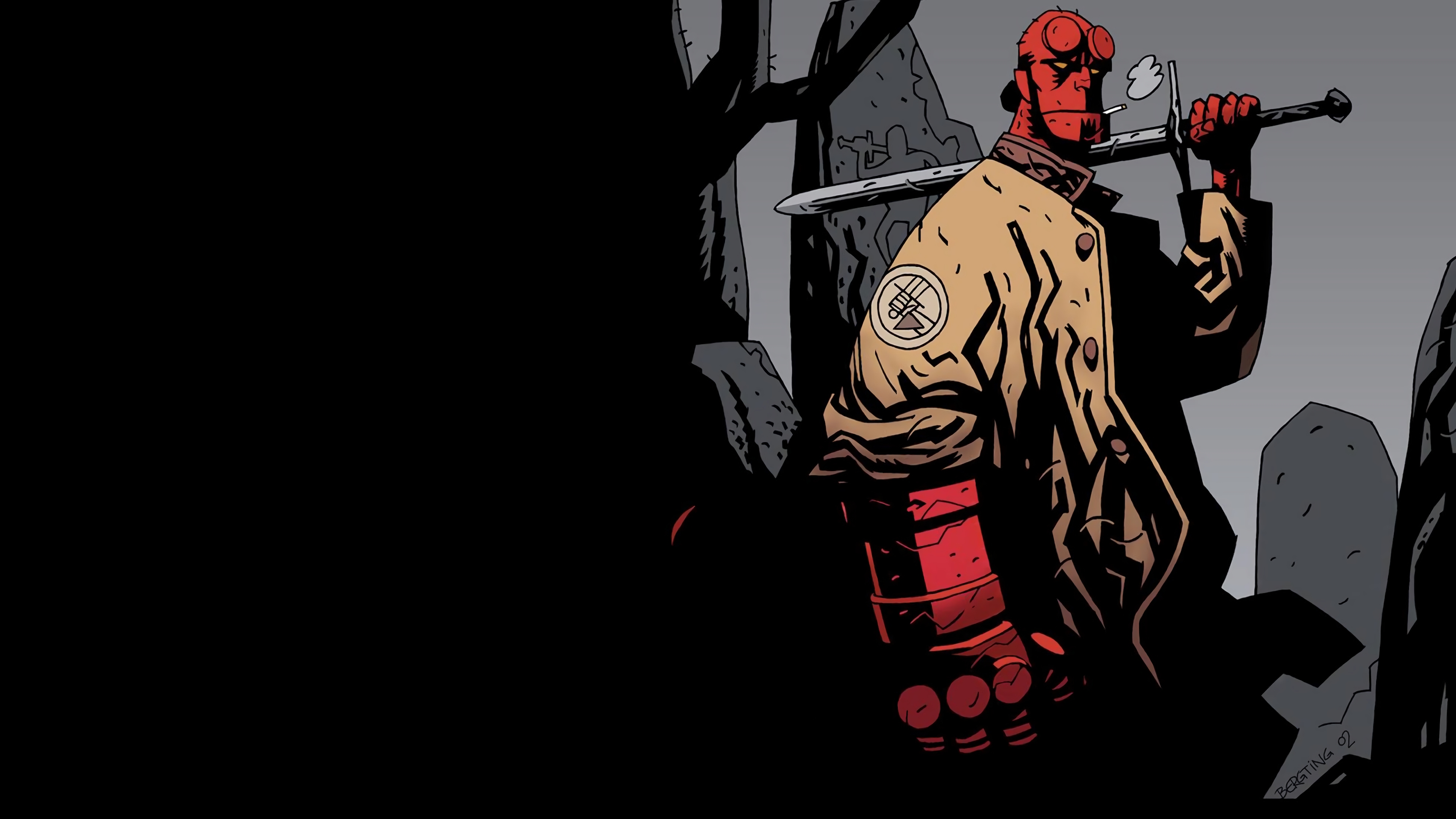 Hellboy from Comics 4K HD Wallpaper