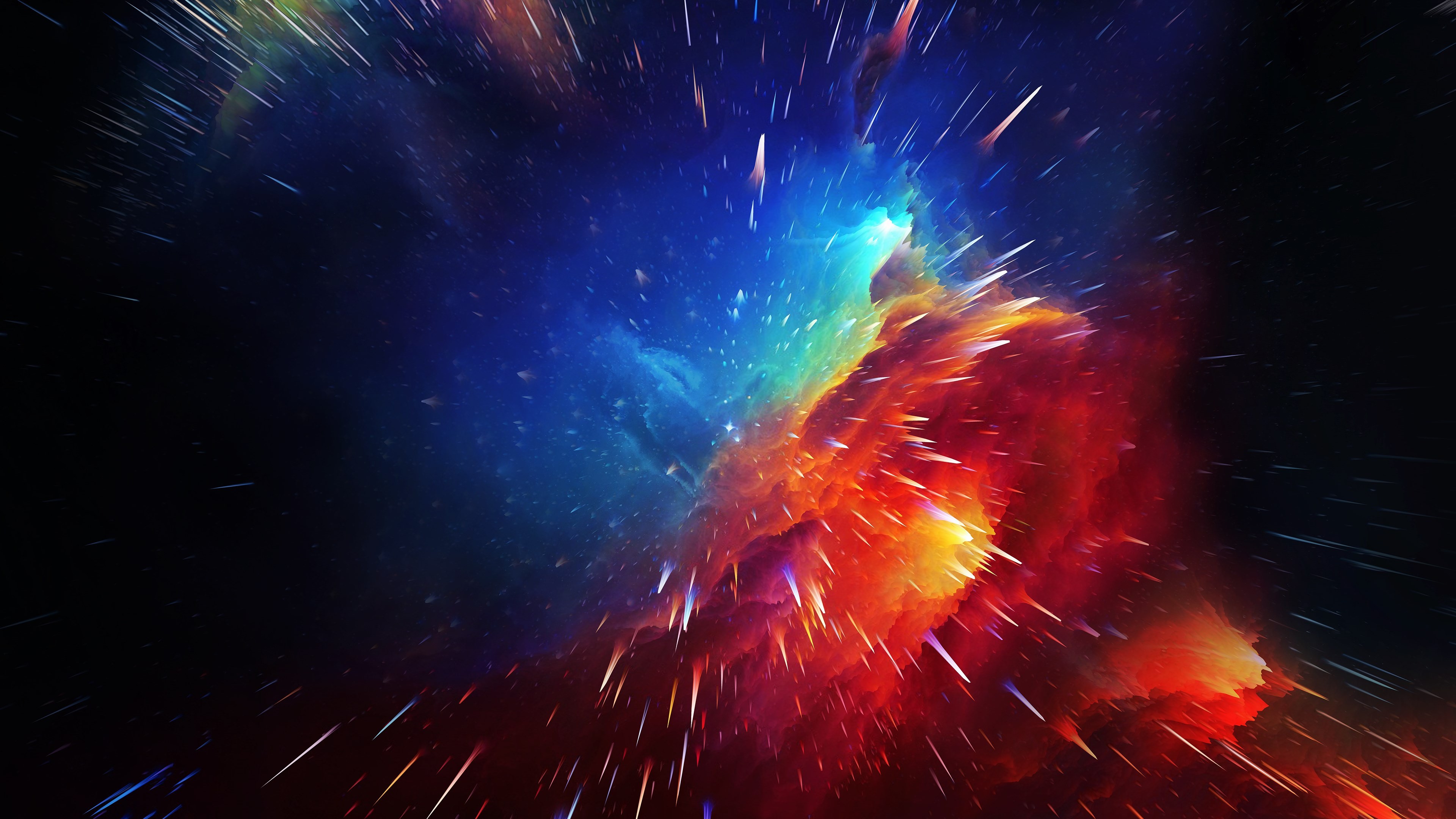 Explosion of stars in deep space 4K HD Wallpaper