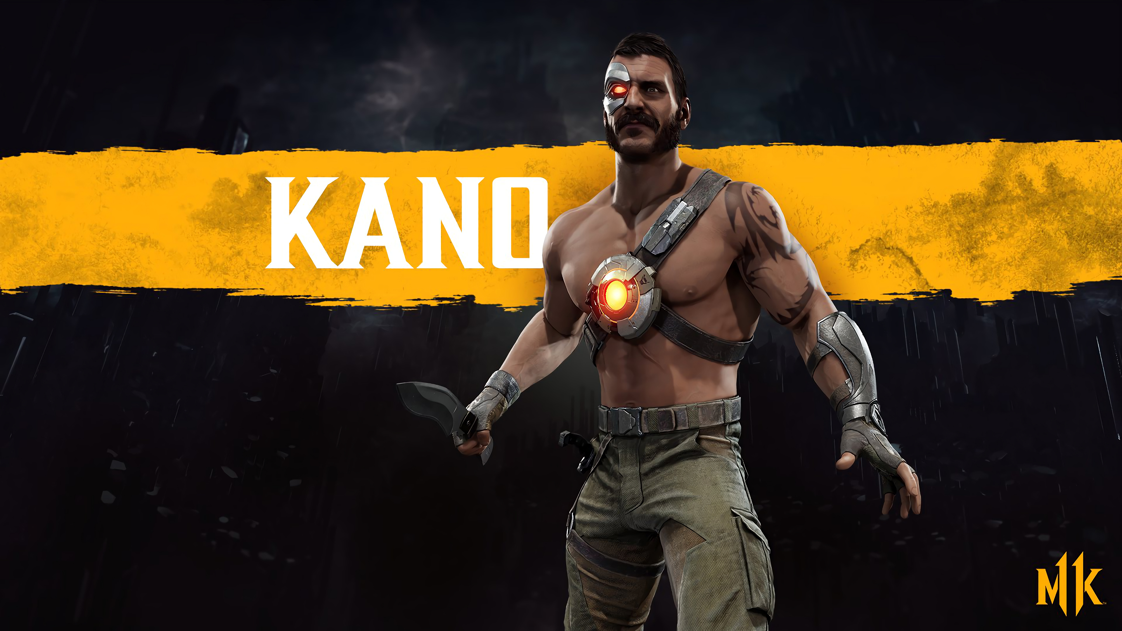 Kano from Mortal Kombat 11 4K HD Wallpaper