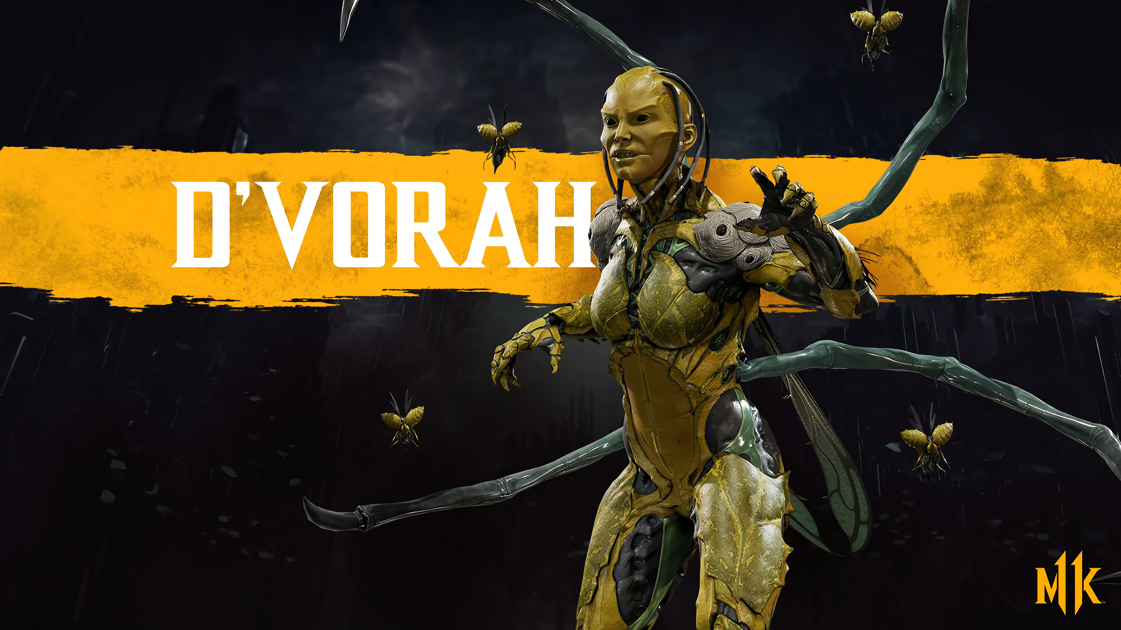 D'Vorah from Mortal Kombat 11 4K HD Wallpaper