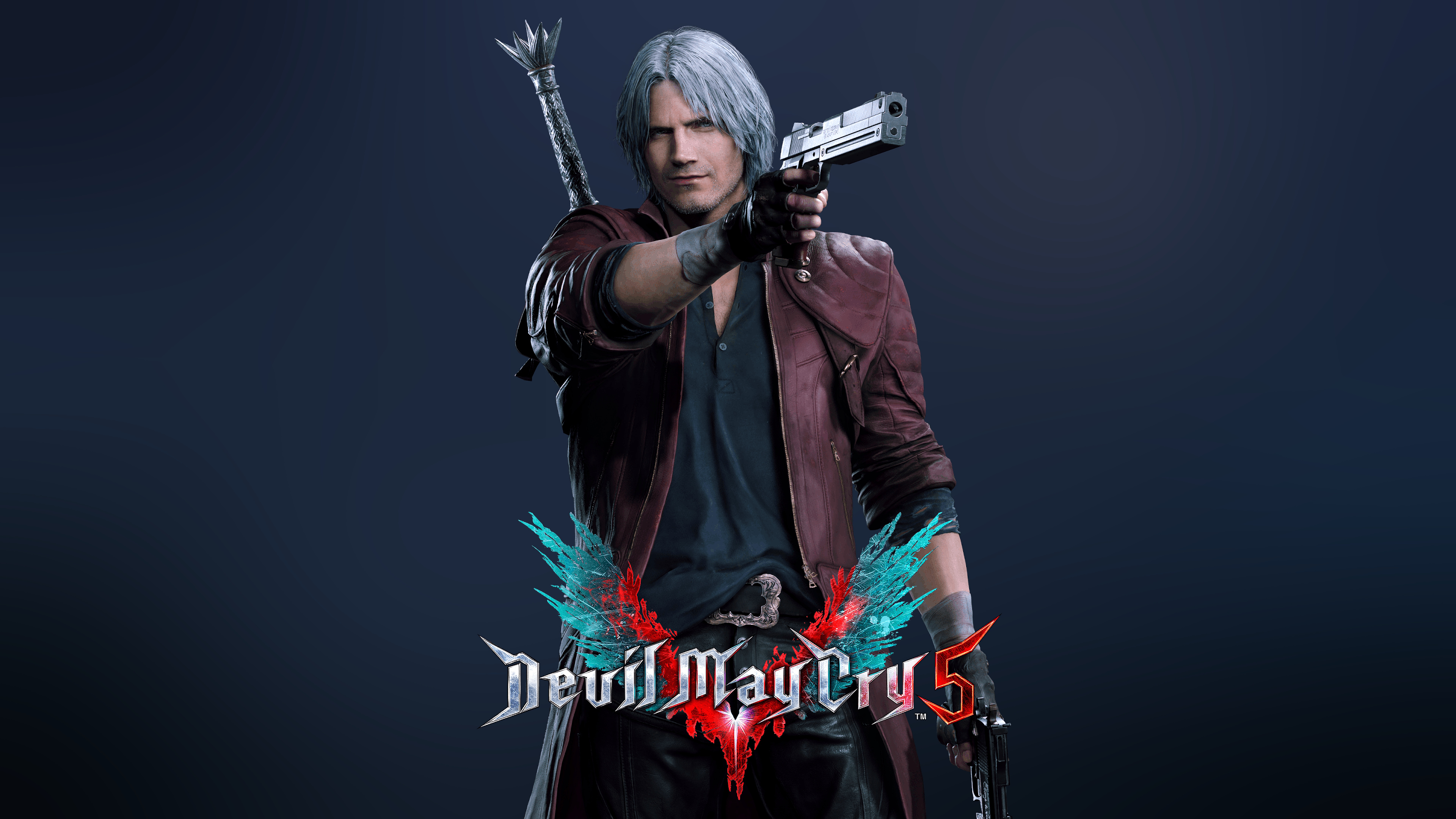 Dante from Devil May Cry 5 with Pistol HD Wallpaper