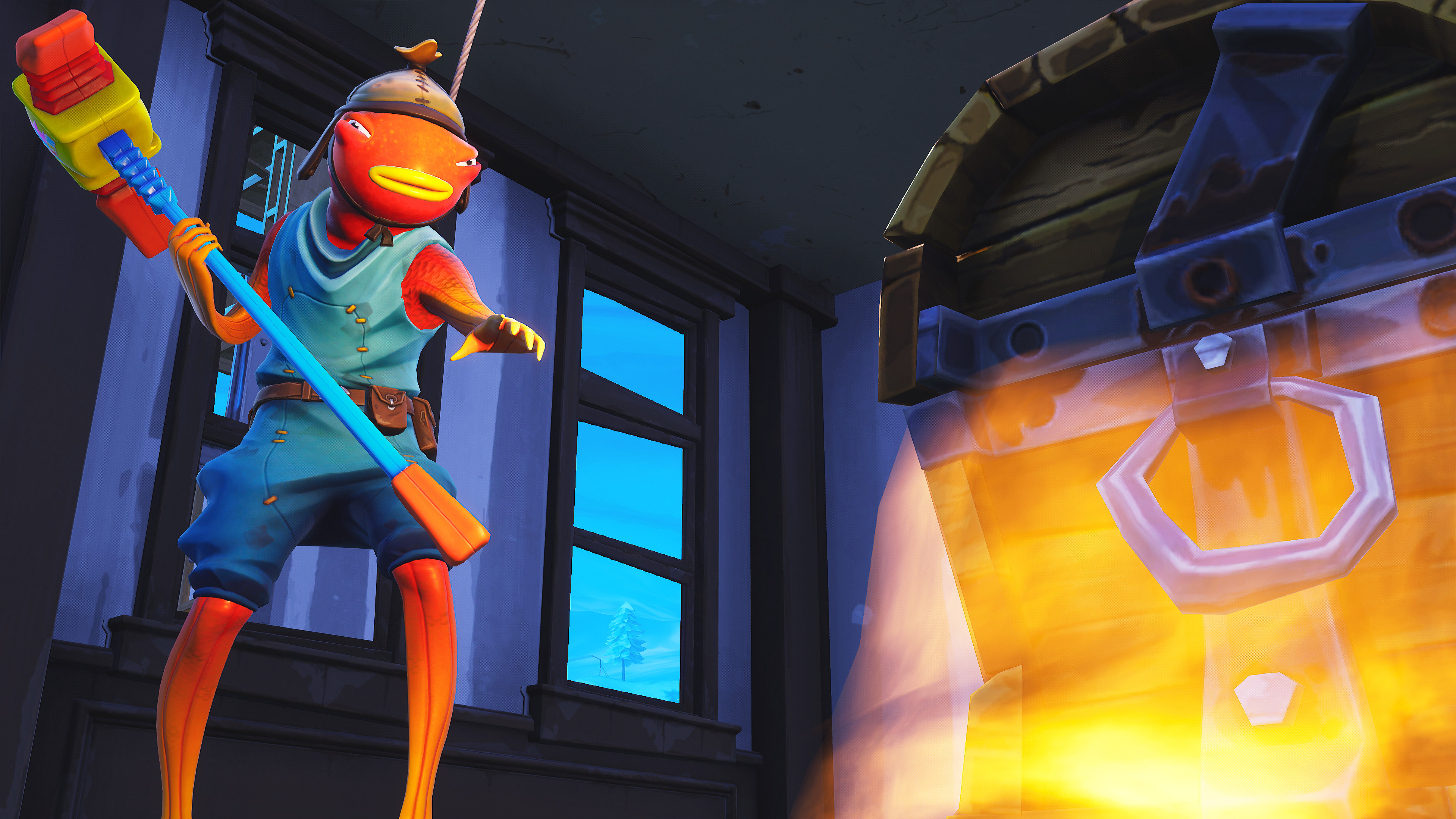 Fishstick from Fortnite Battle Royale 4K HD Wallpaper