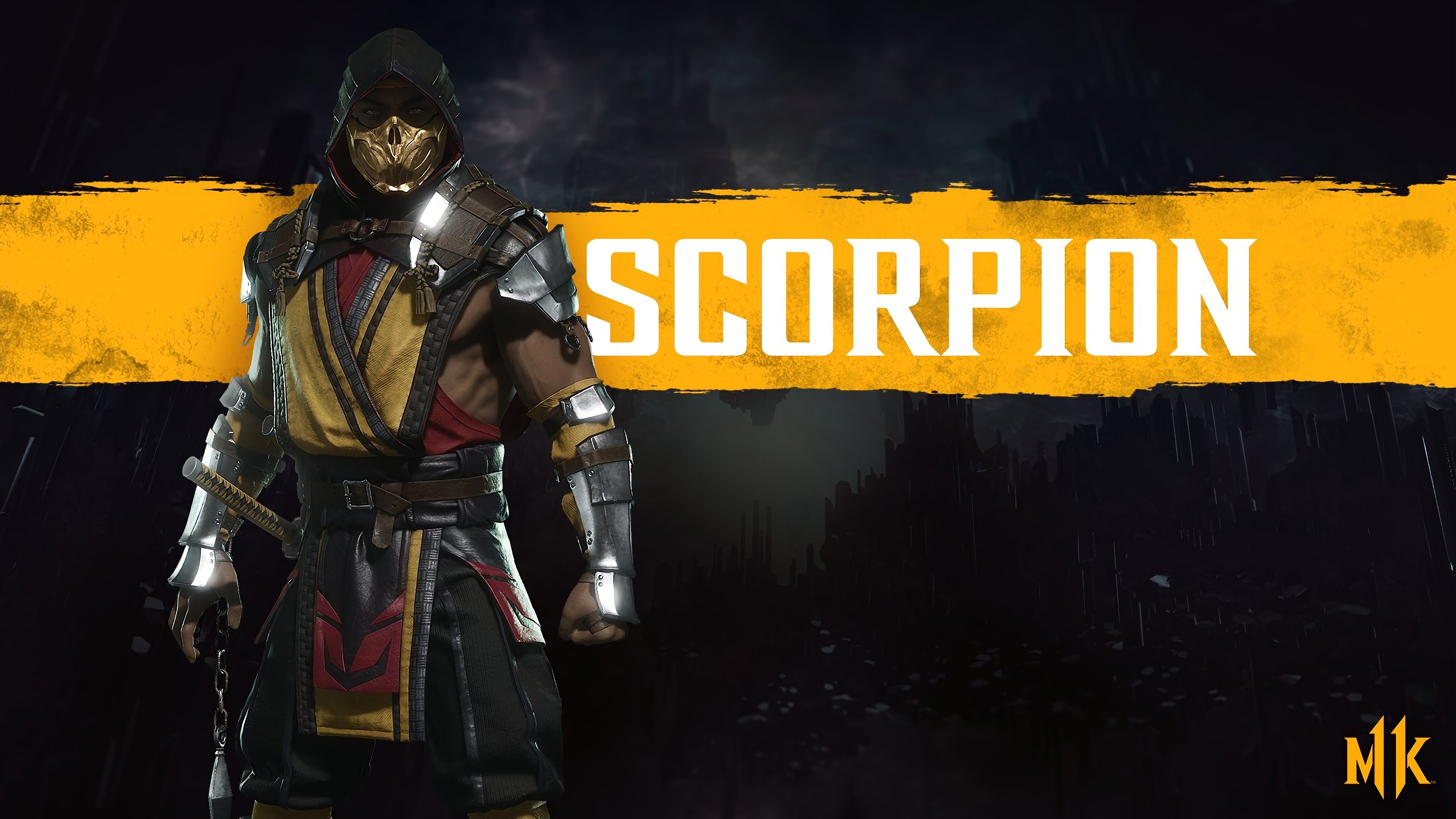 Scorpion from Mortal Kombat 11 4K HD Wallpaper