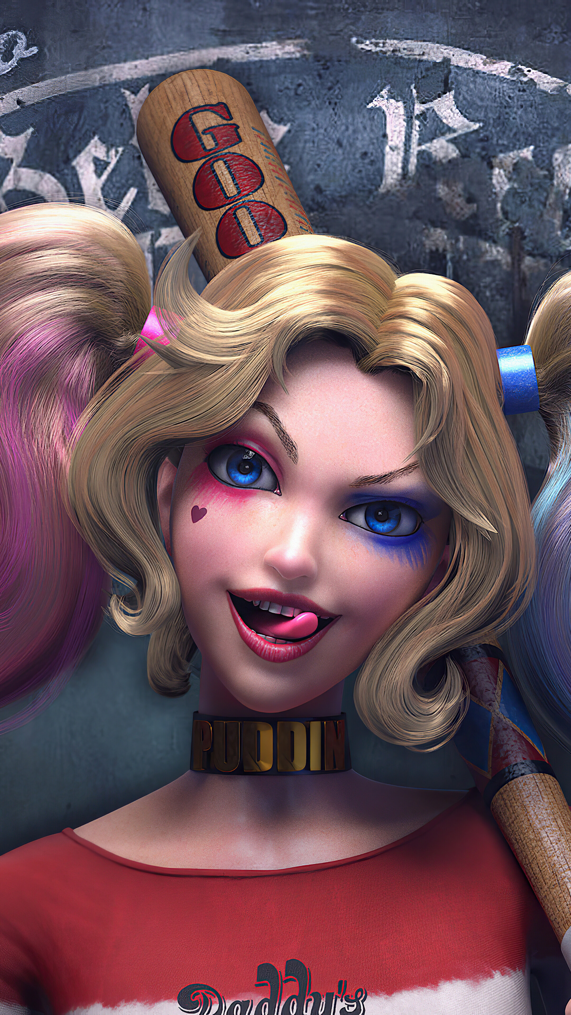 Harley Quinn from DC 4K HD Phone Wallpaper