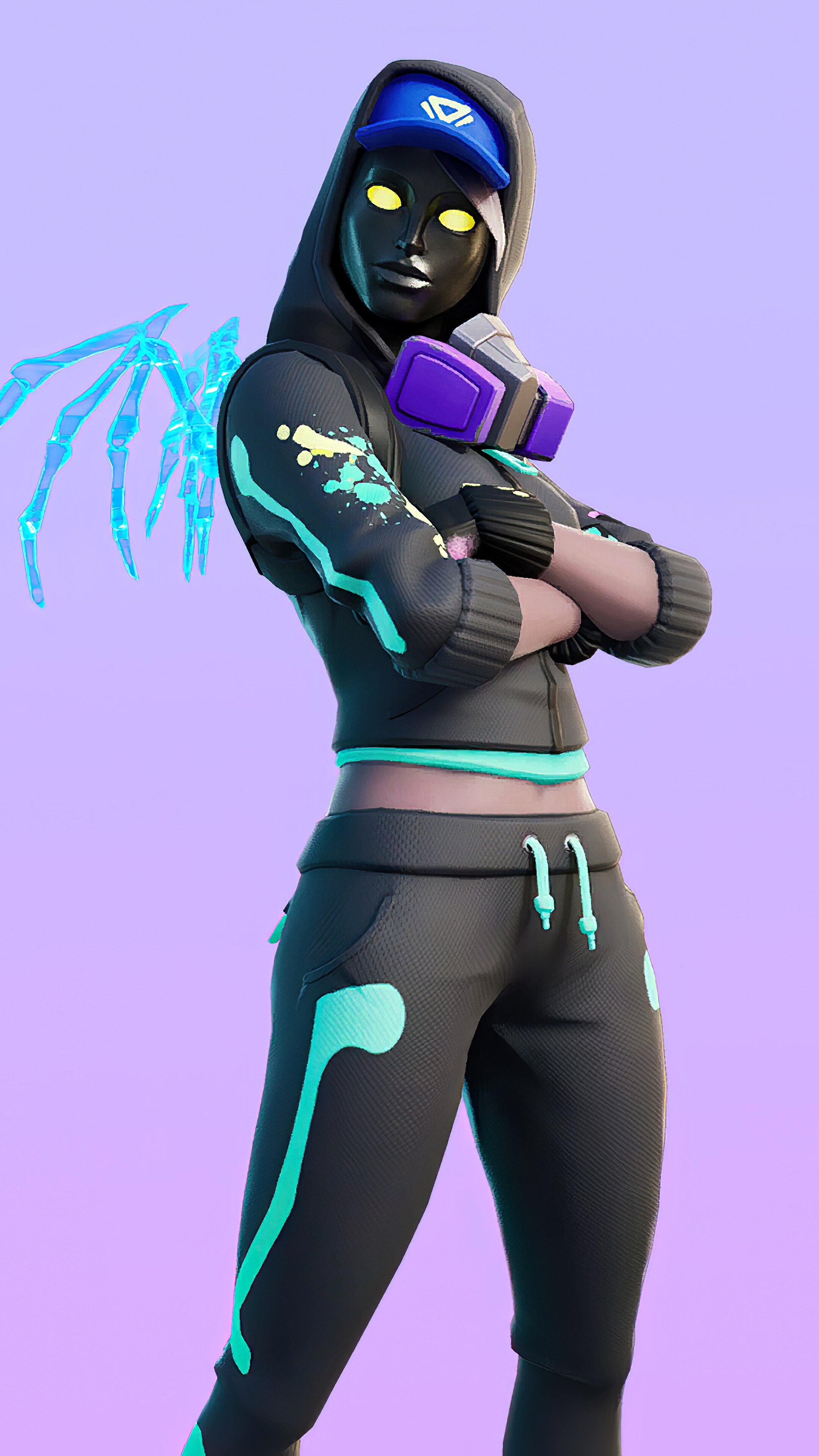 Mystify Skin from Fortnite 4K HD Phone Wallpaper