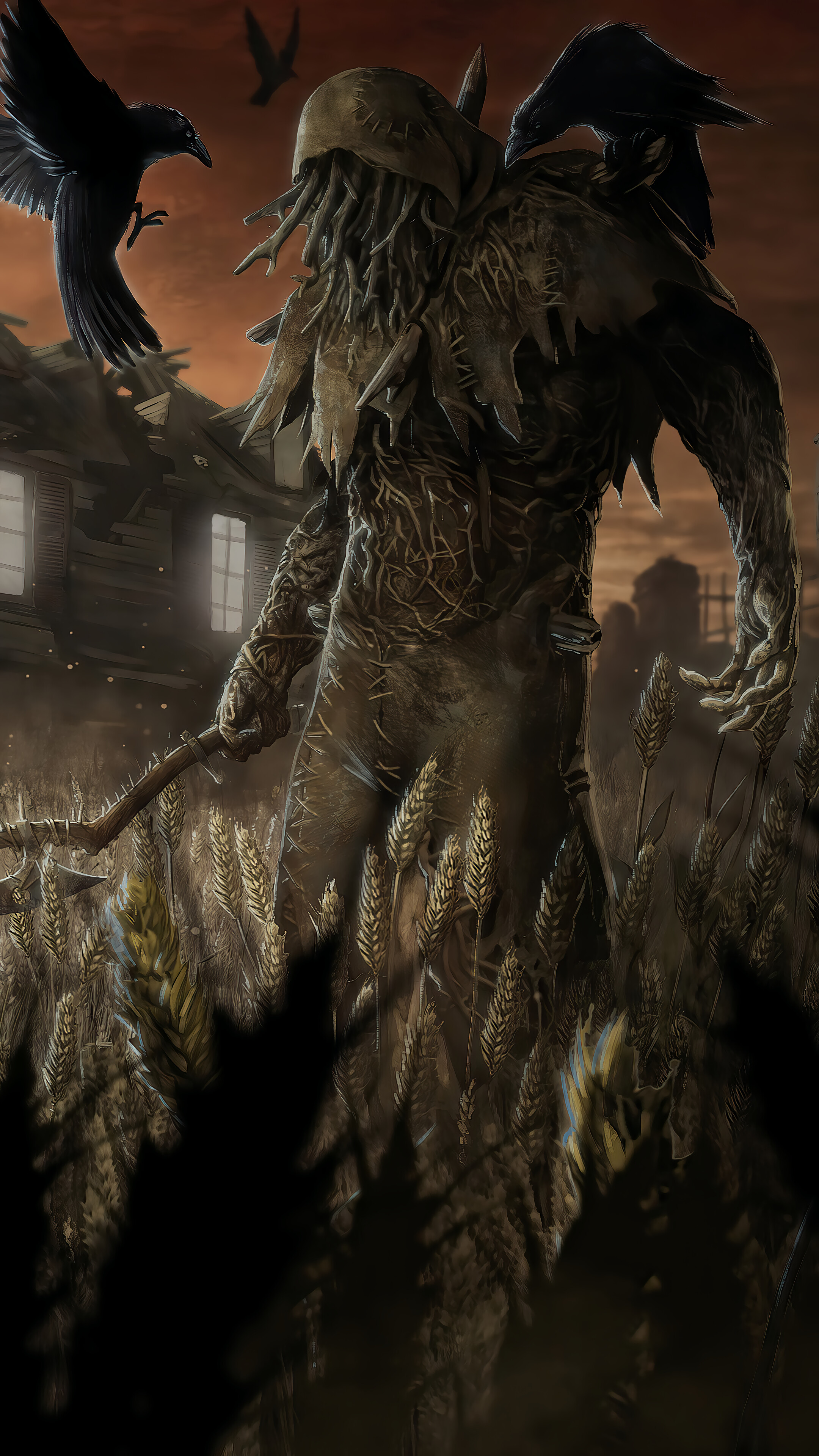 Scarecrow from Dead by Daylight 4K HD Phone Wallpaper
