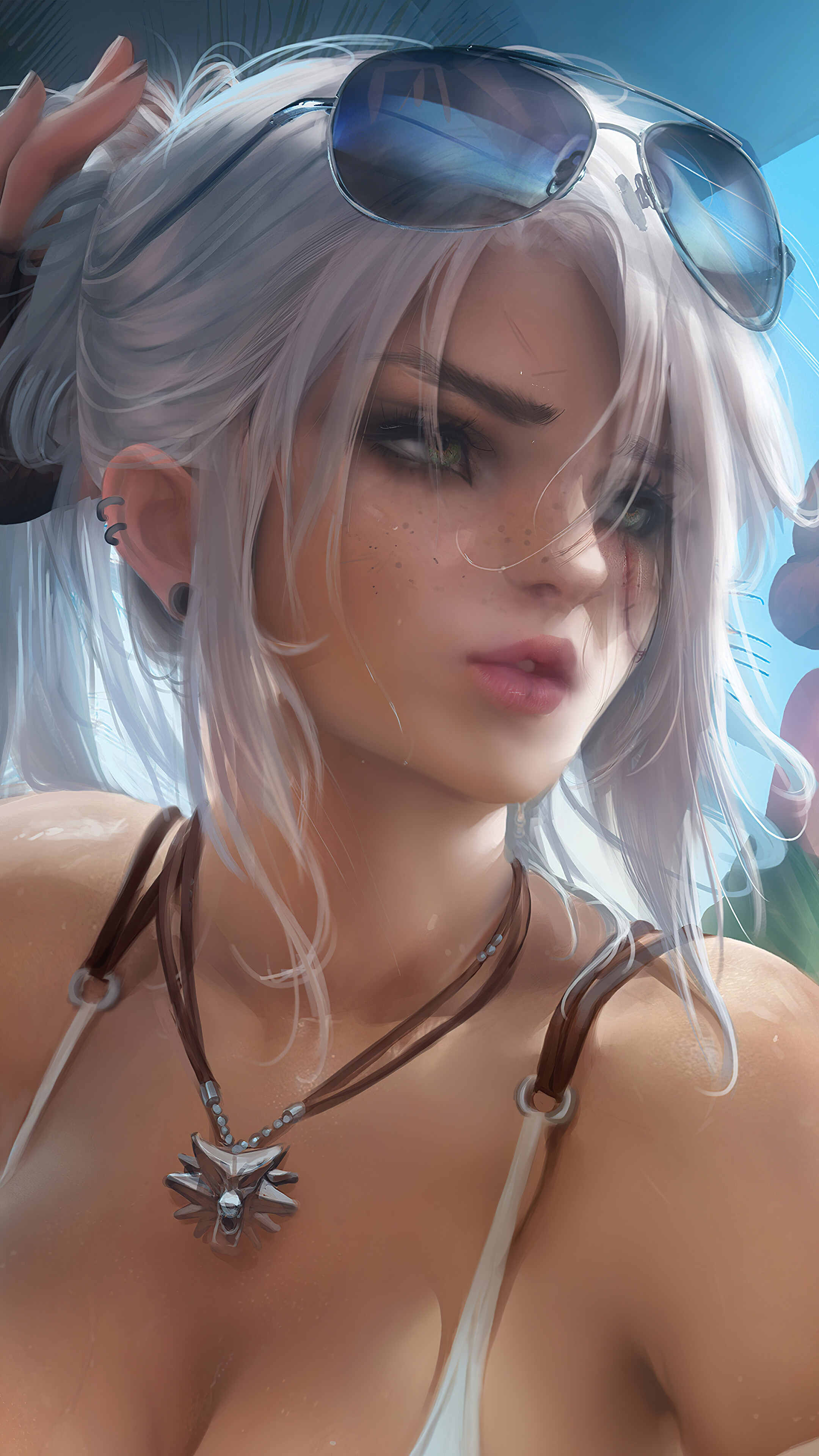 Ciri from The Witcher 3 4K Art HD Phone Wallpaper