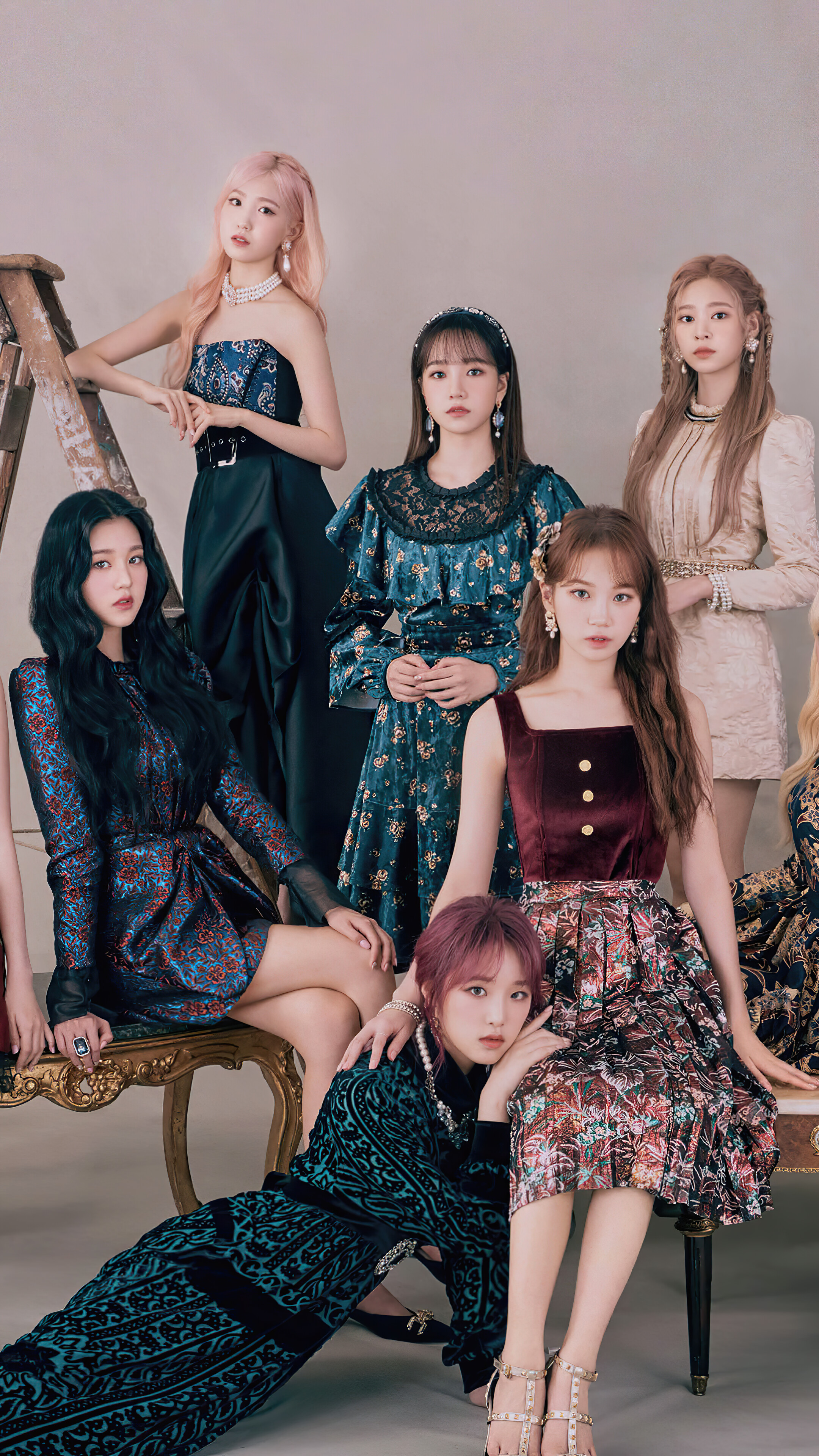 IZ*ONE All Members Bloom*Iz Group Photo 4K HD Phone Wallpaper