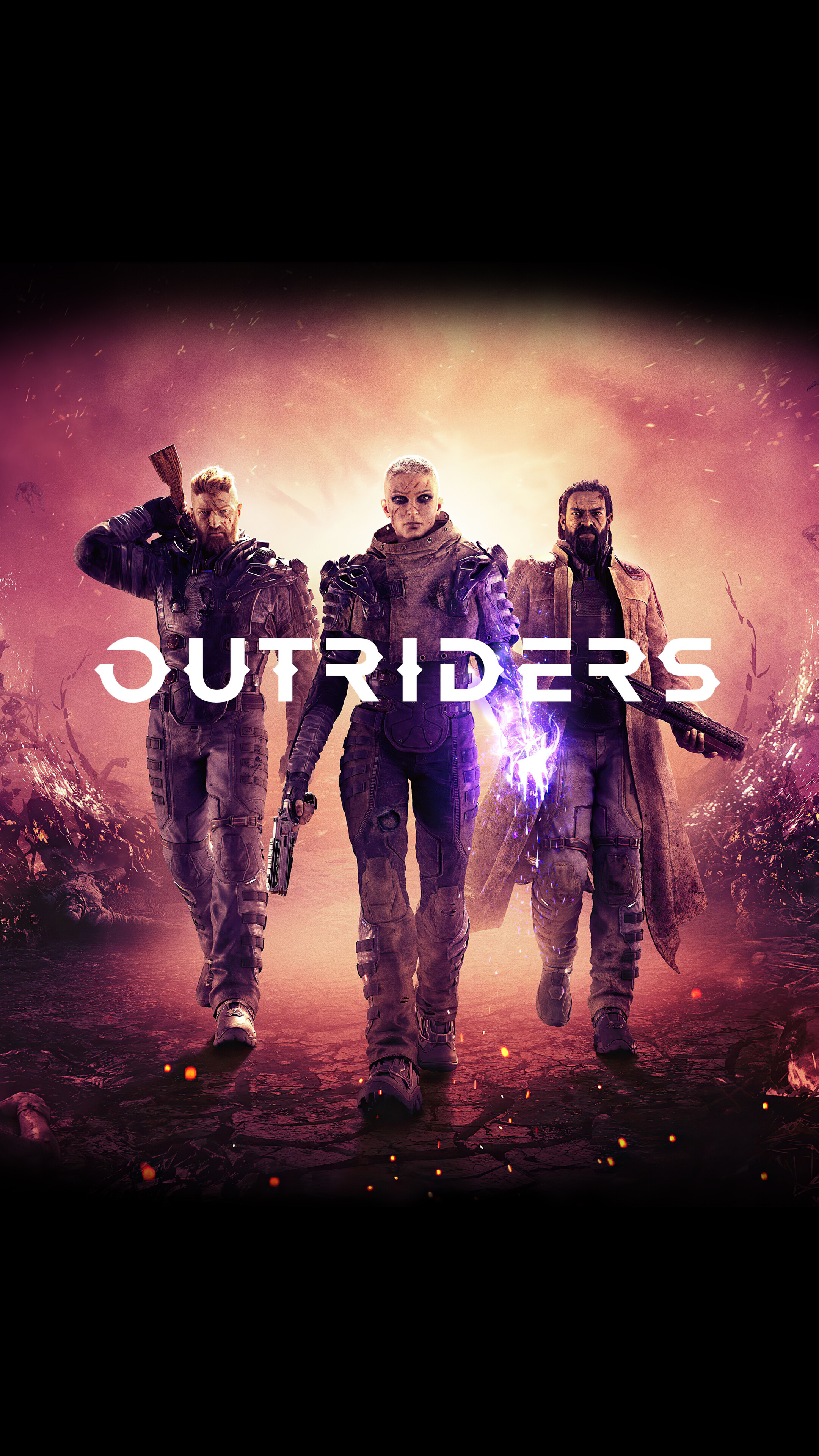 Outriders Key Art 4K HD Phone Wallpaper