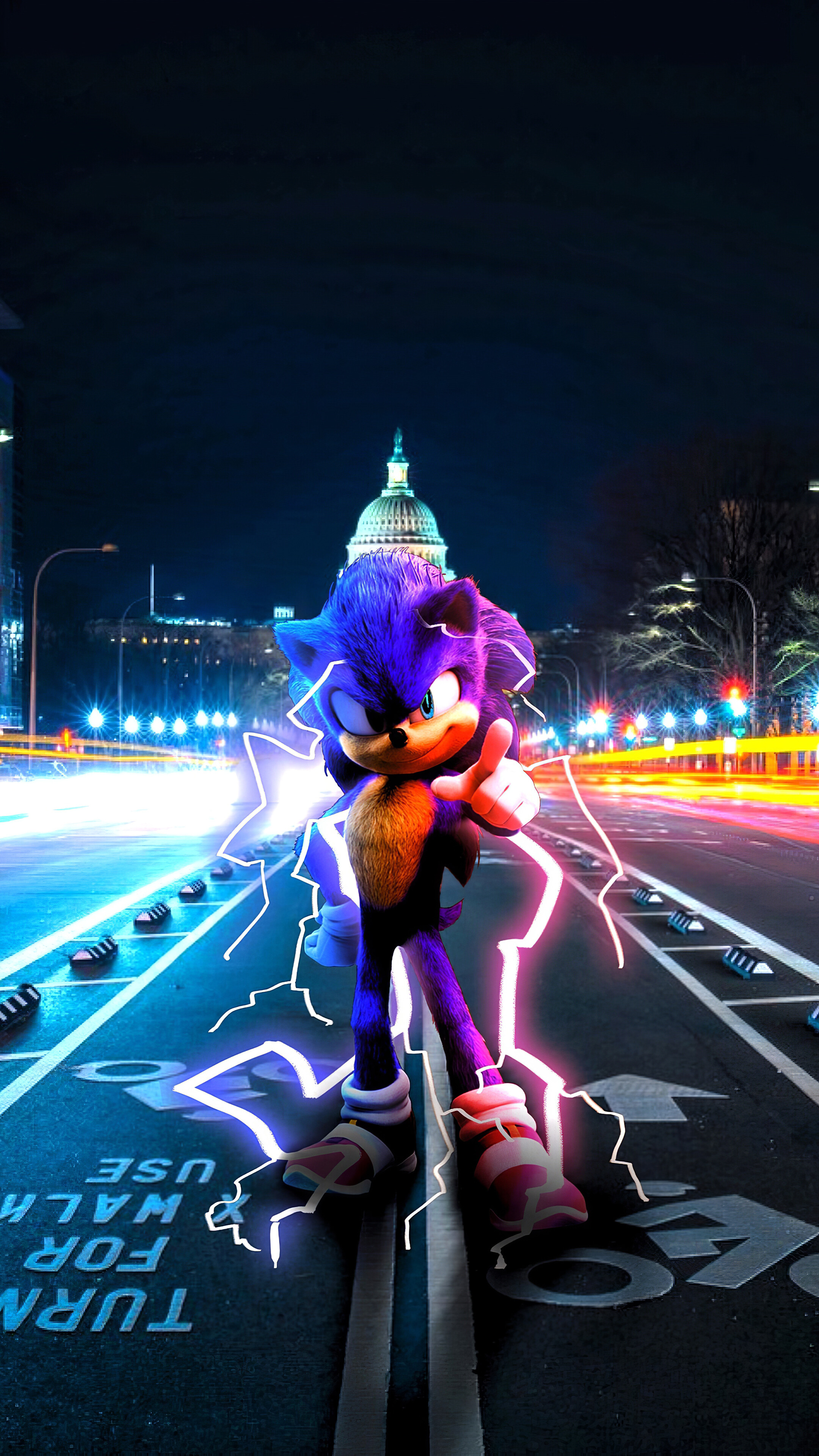 Sonic the Hedgehog from Sonic the Hedgehog movie 4K HD Phone Wallpaper