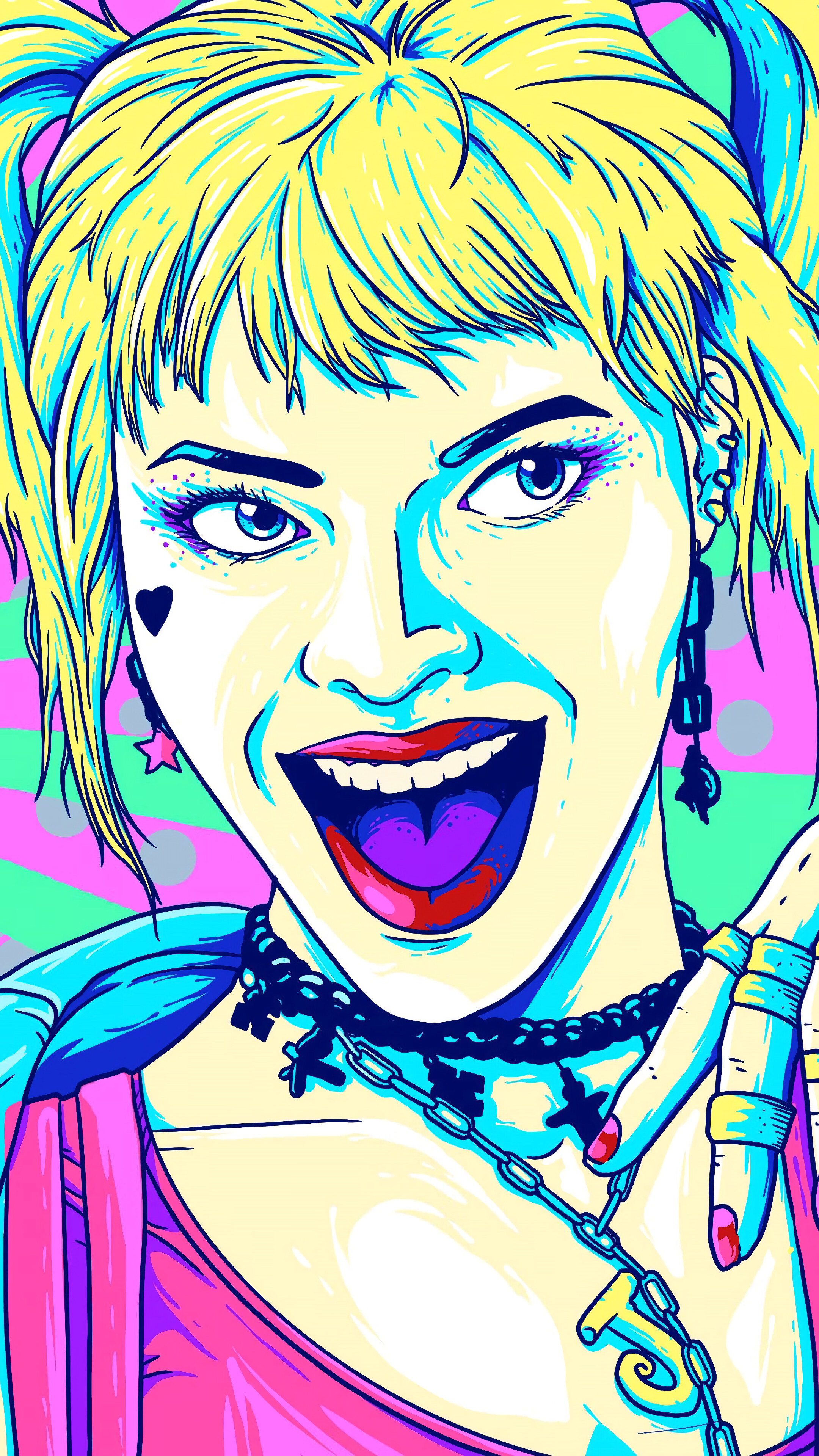 Harley Quinn from Birds of Prey Art 4K HD Phone Wallpaper
