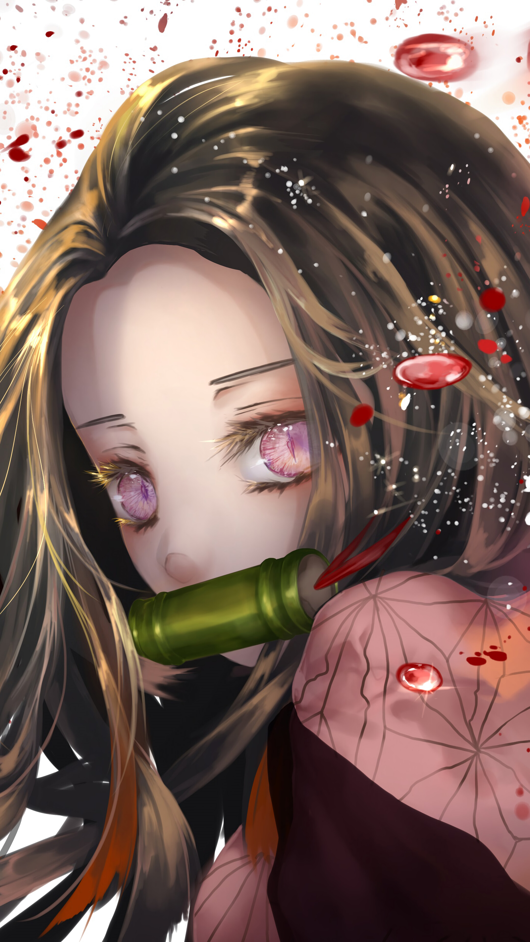 Nezuko Kamado, Kimetsu no Yaiba, 4k HD Phone Wallpaper