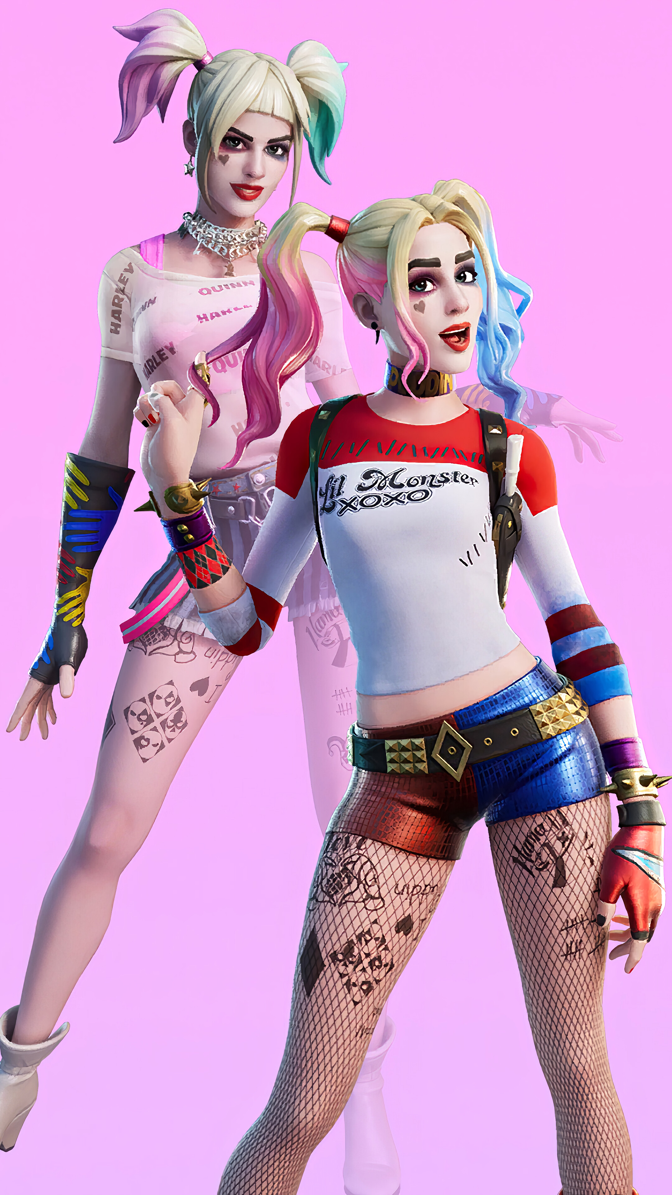 Harley Quinn from Fortnite 4K HD Phone Wallpaper