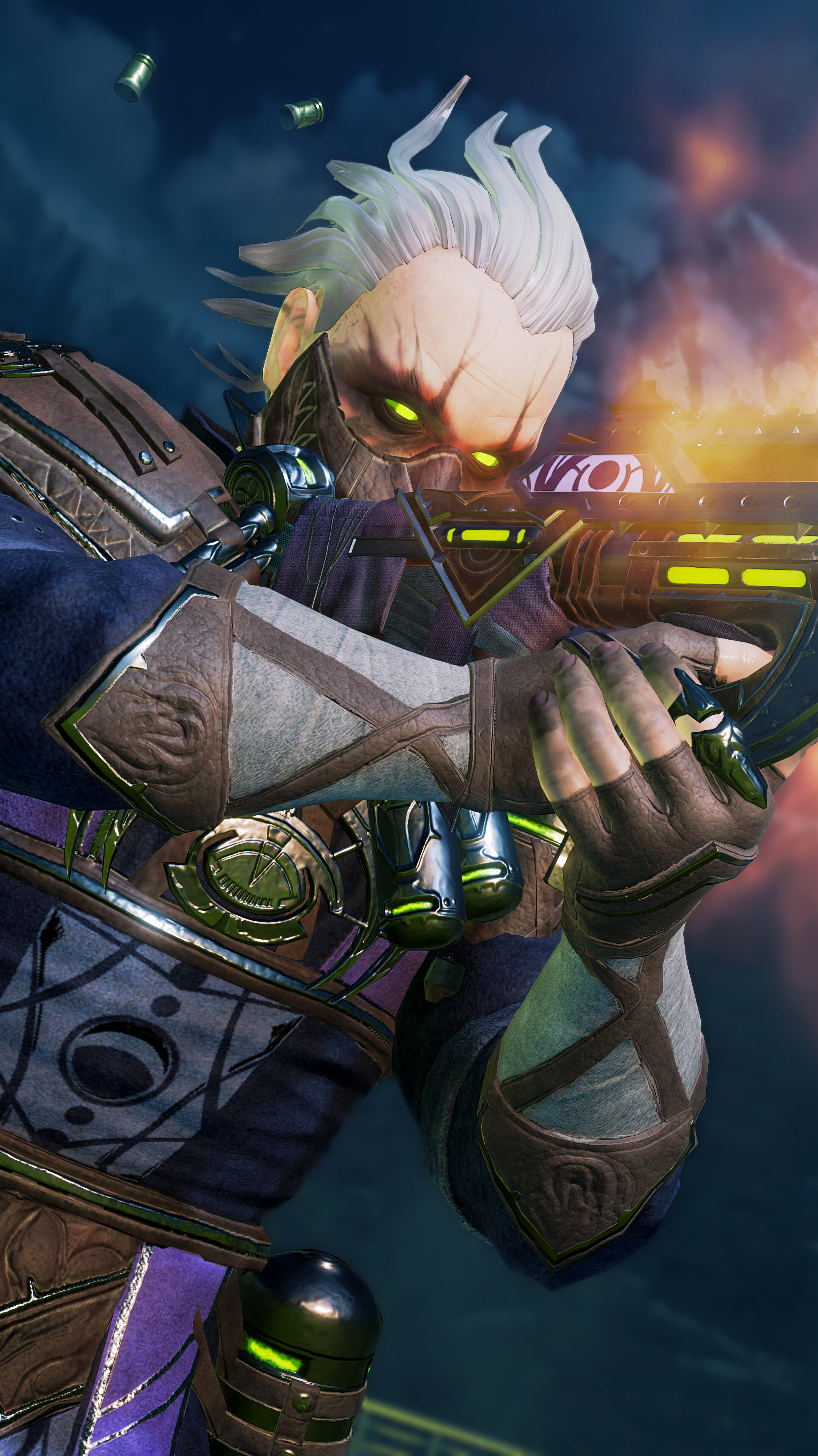 Caustic from Apex Legends aiming a weapon HD Phone Wallpaper