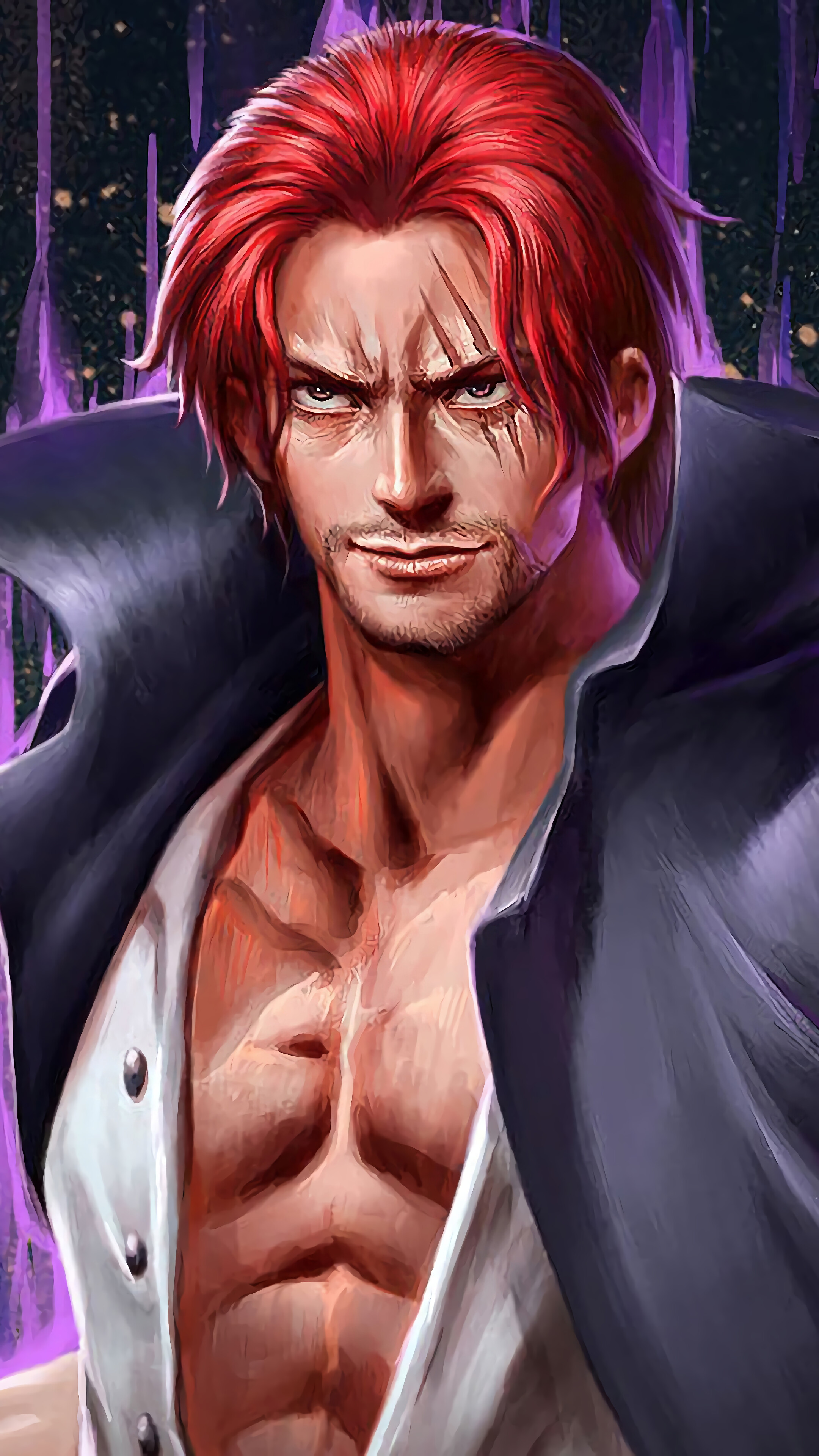 Shanks from One Piece 4K HD Phone Wallpaper