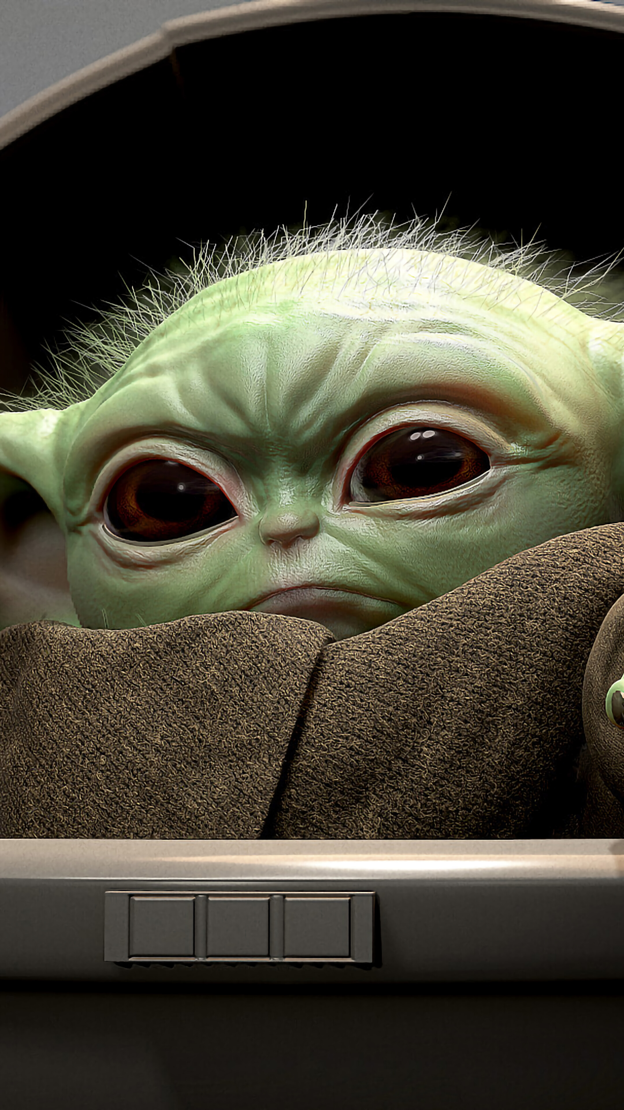 Baby Yoda from The Mandalorian 4K HD Phone Wallpaper