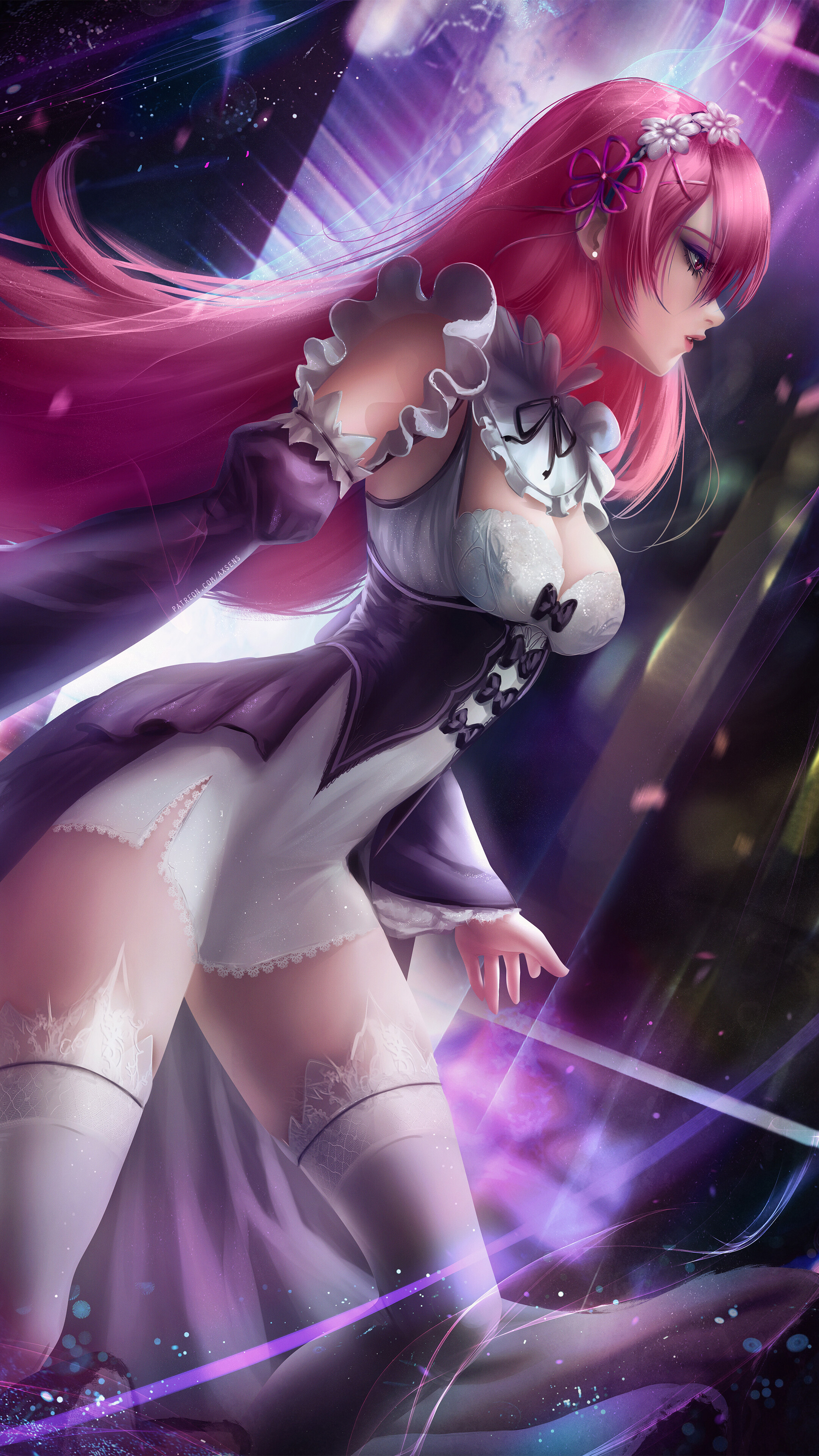 Ram from Re:Zero 4K HD Phone Wallpaper