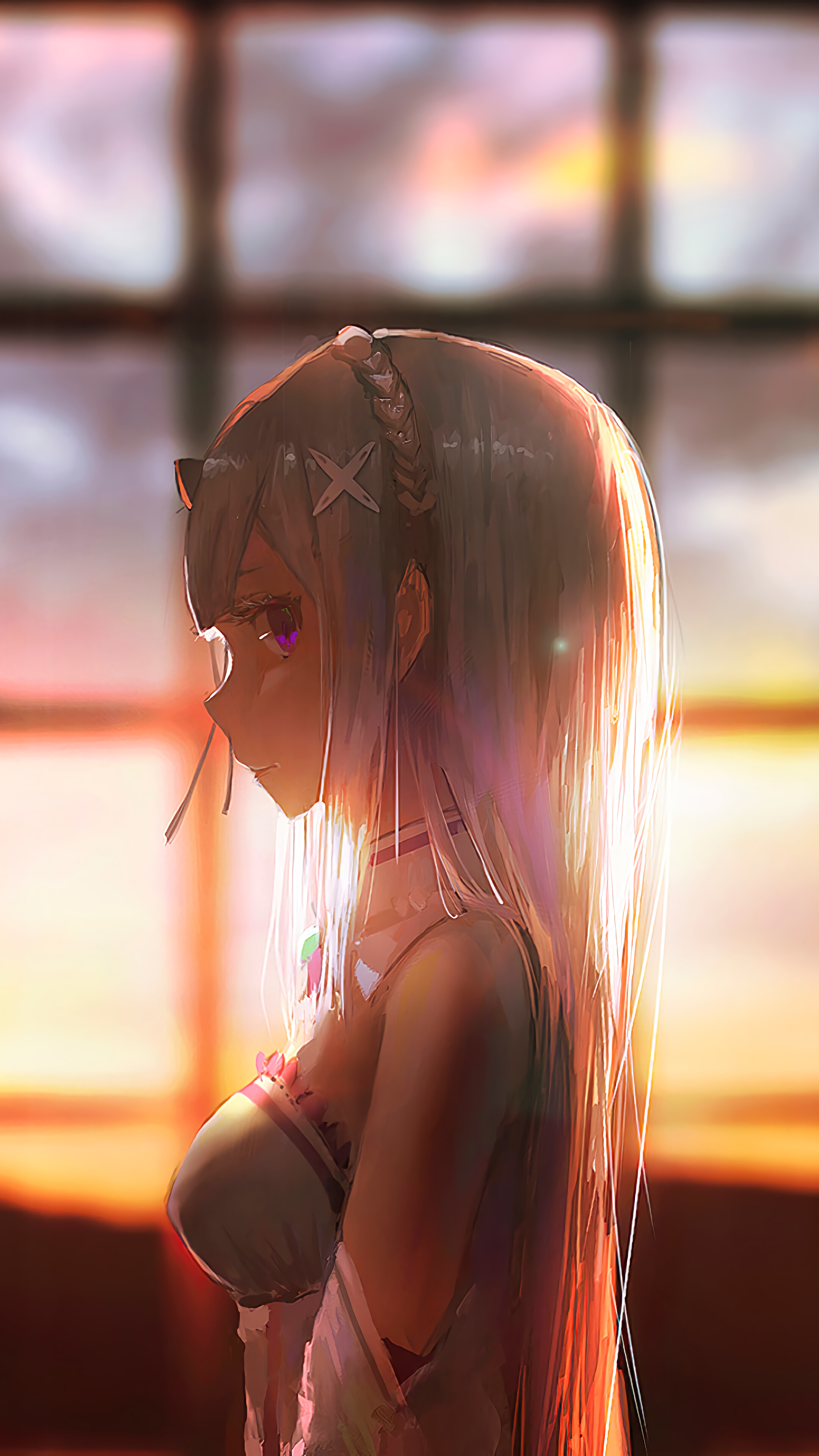 Emilia from Re:Zero 4K HD Phone Wallpaper