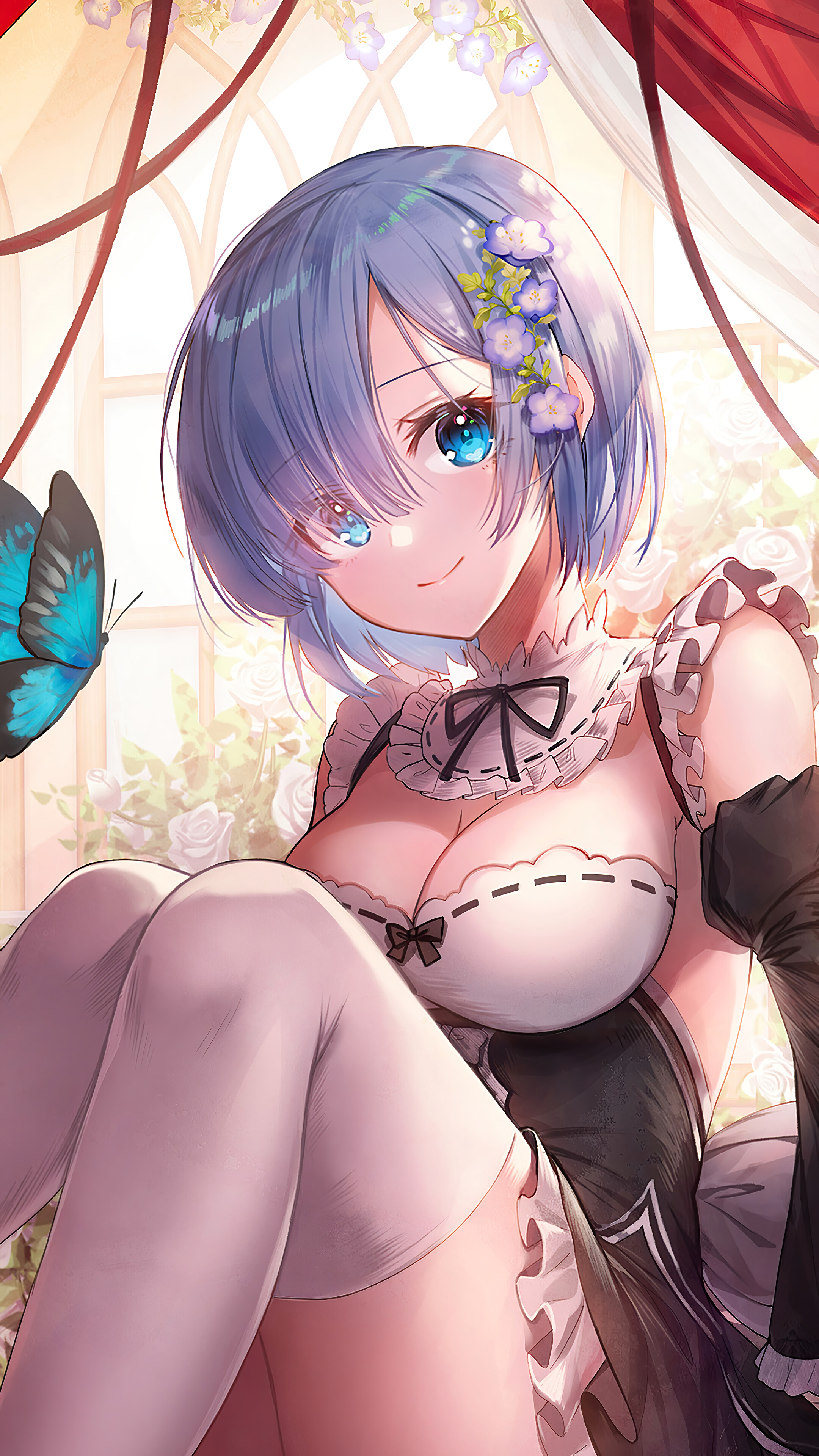 Rem from Re:Zero 4K HD Phone Wallpaper