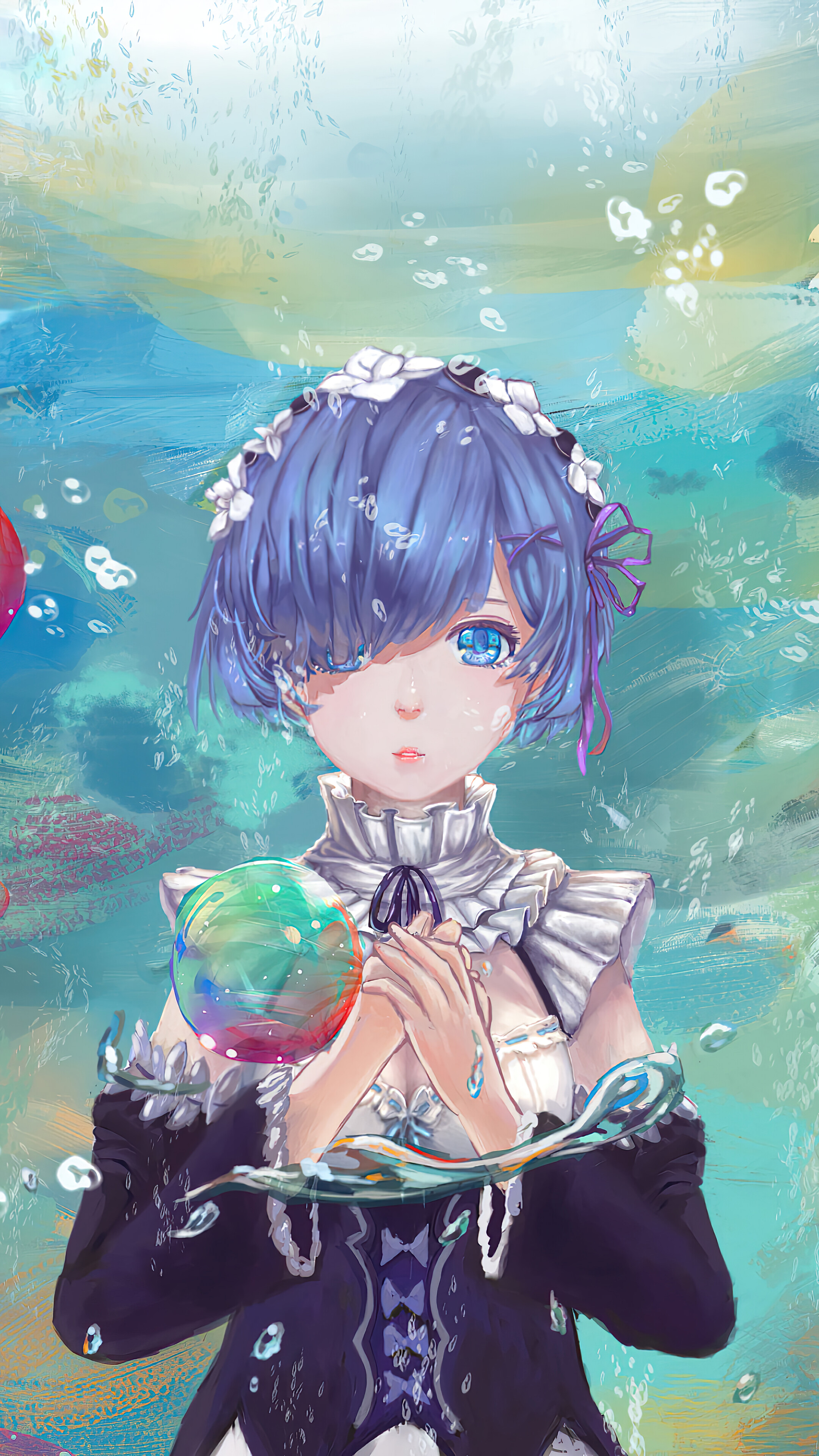 Rem from Re:Zero 4K HD Phone Wallpaper