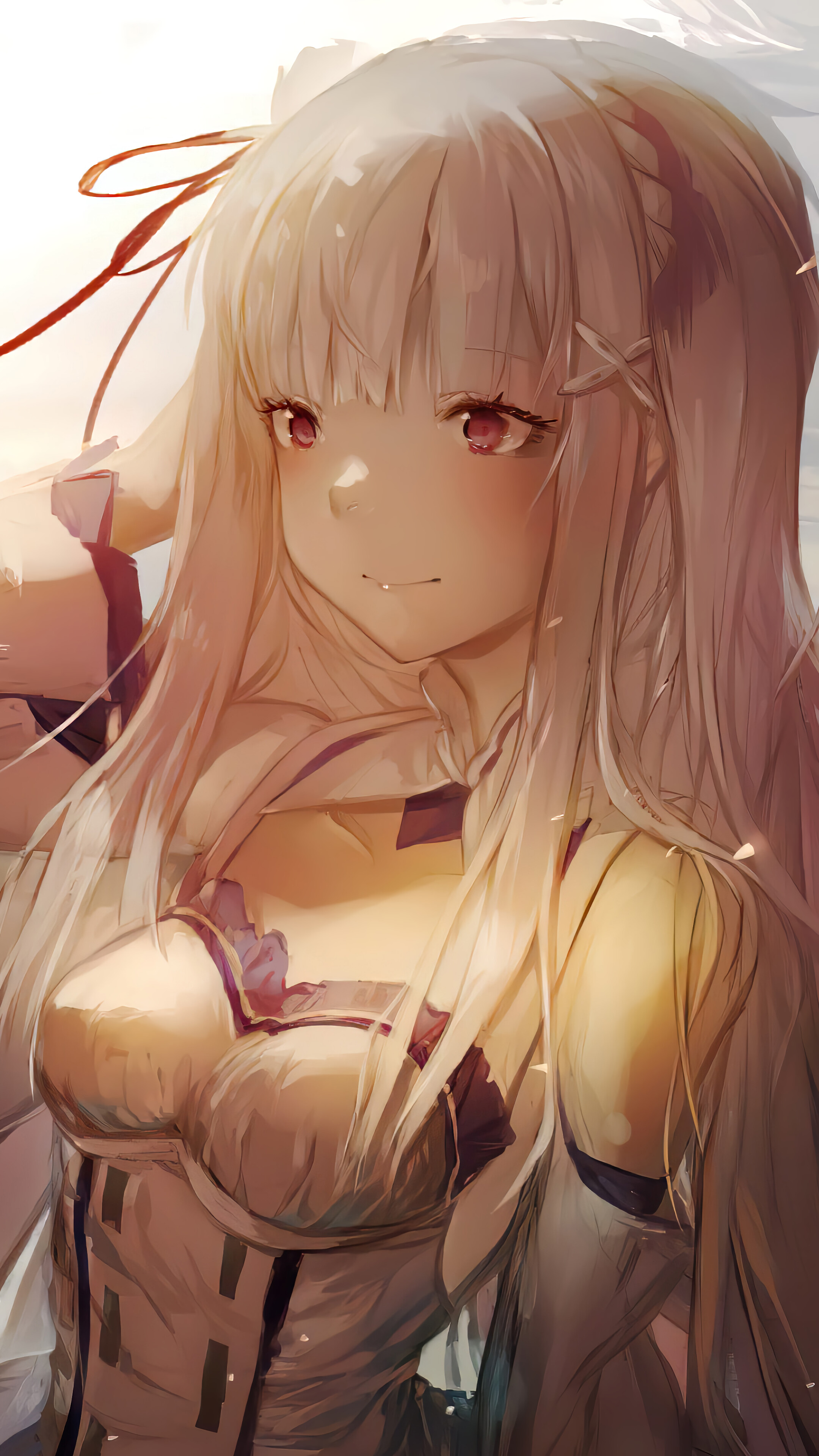 Emilia from Re:Zero 4K HD Phone Wallpaper