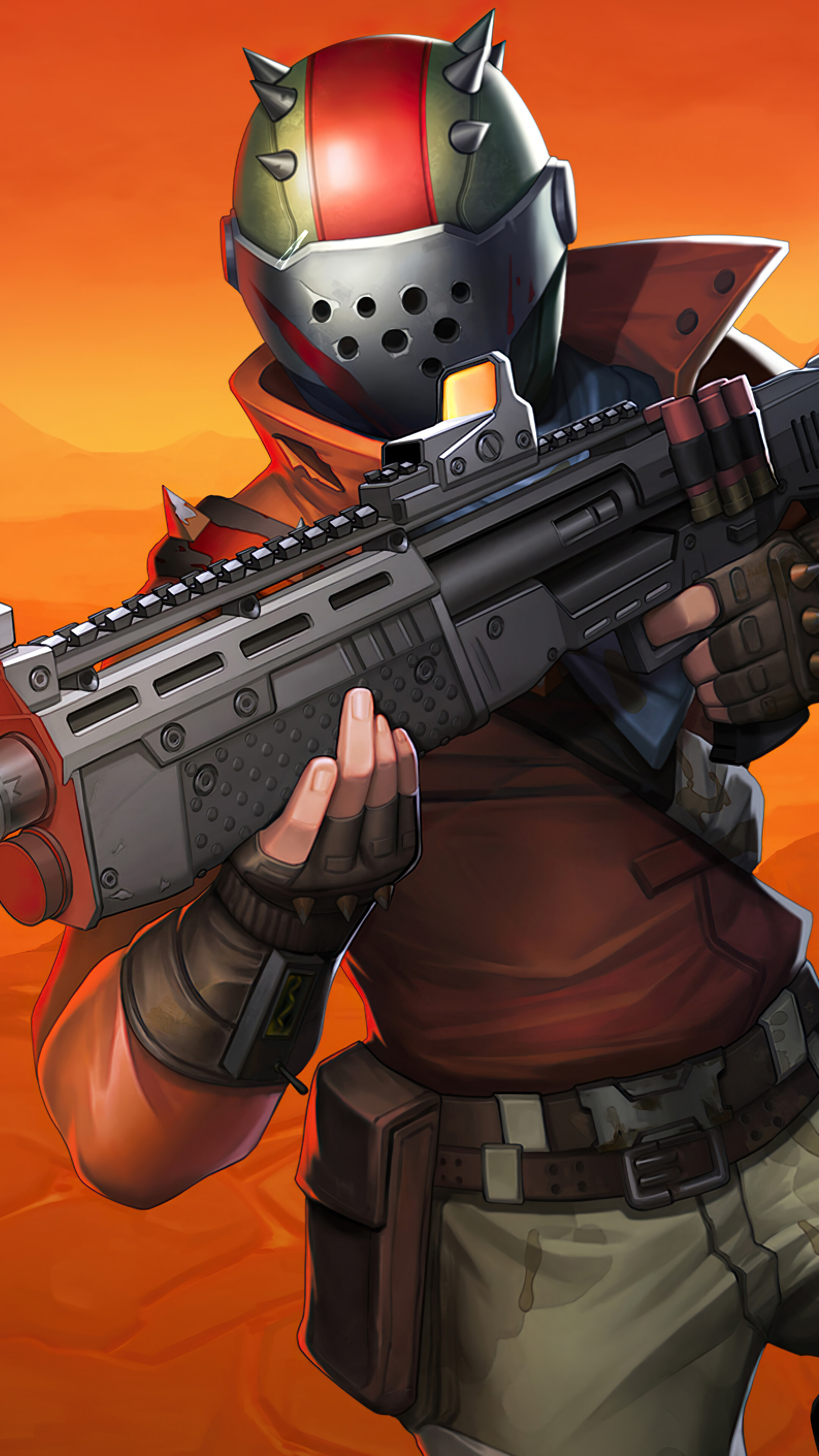 Rust Lord from Fortnite Battle Royale 4K HD Phone Wallpaper