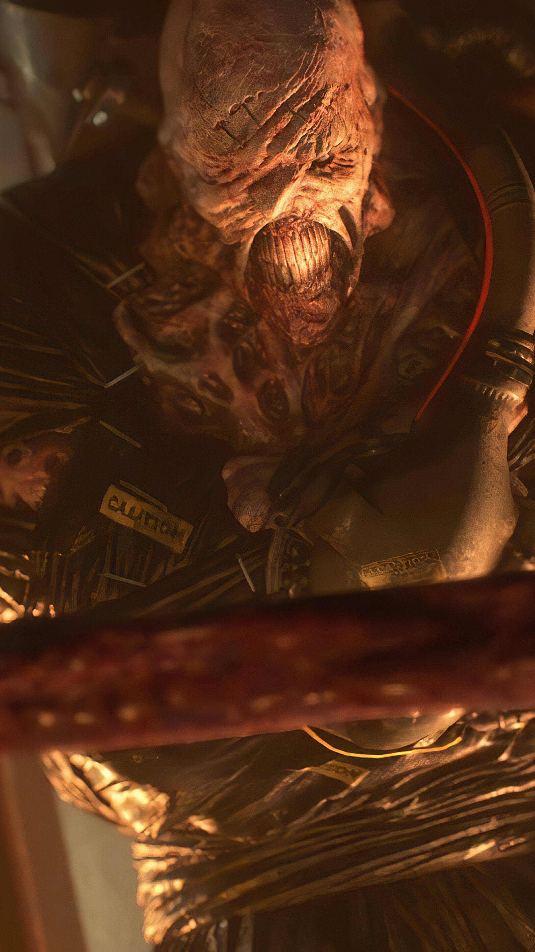 Nemesis from Resident Evil 3 Remake 4K HD Phone Wallpaper