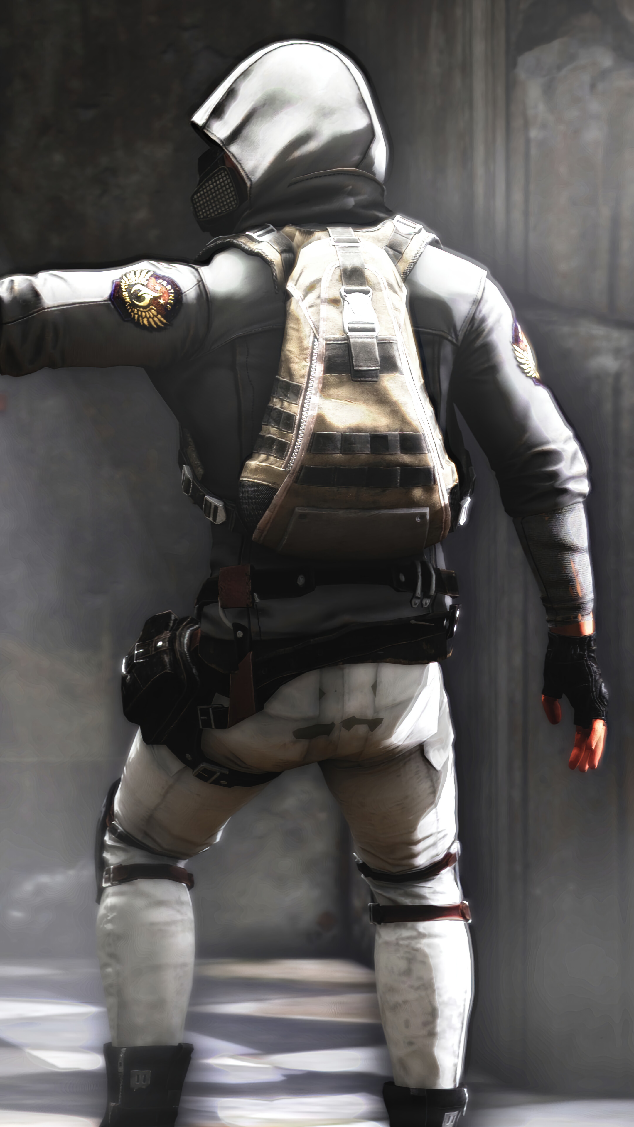 PlayerUnknowns Battlegrounds character in white outfit HD Phone Wallpaper