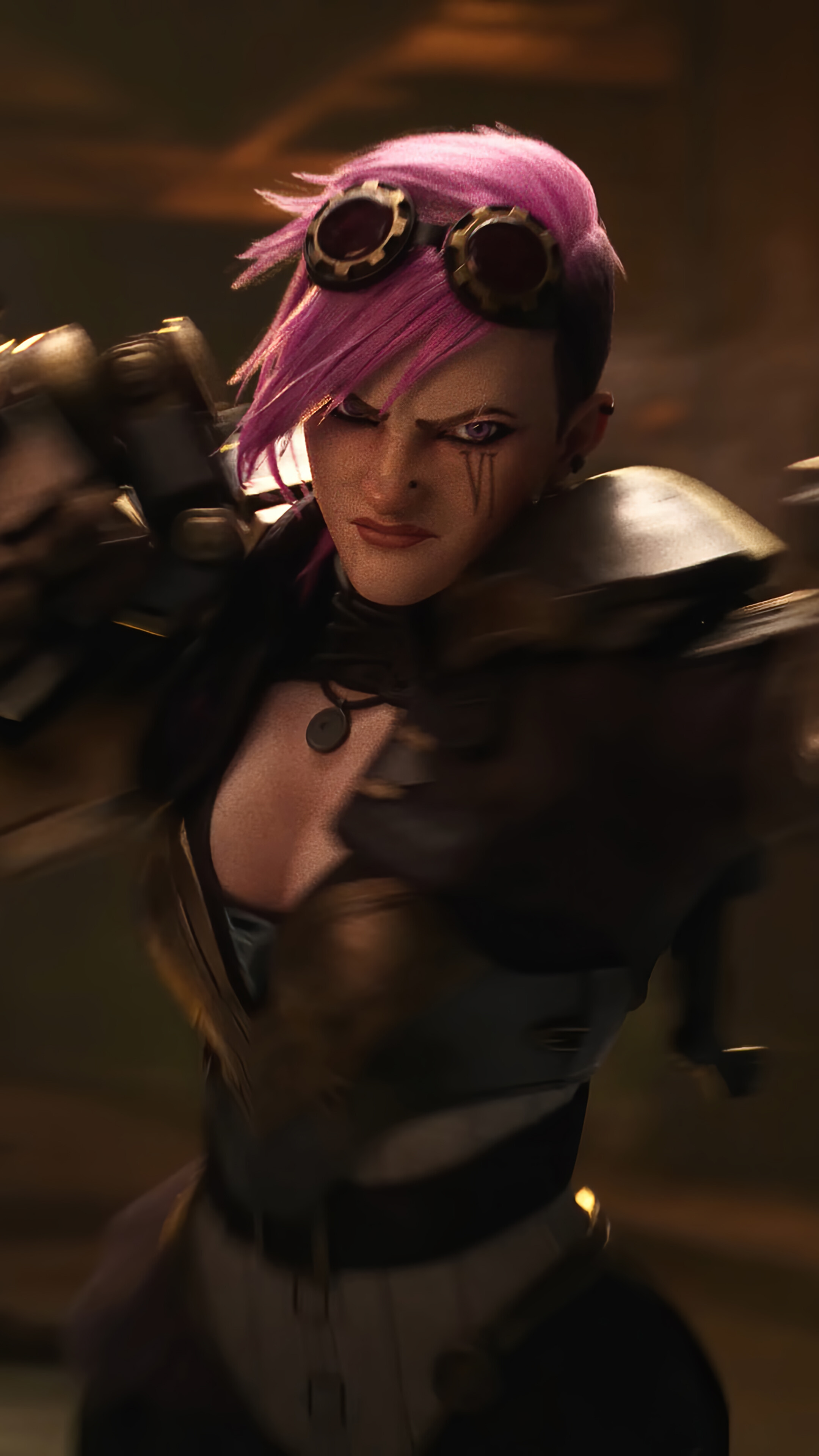 Vi from League of Legends 4K HD Phone Wallpaper