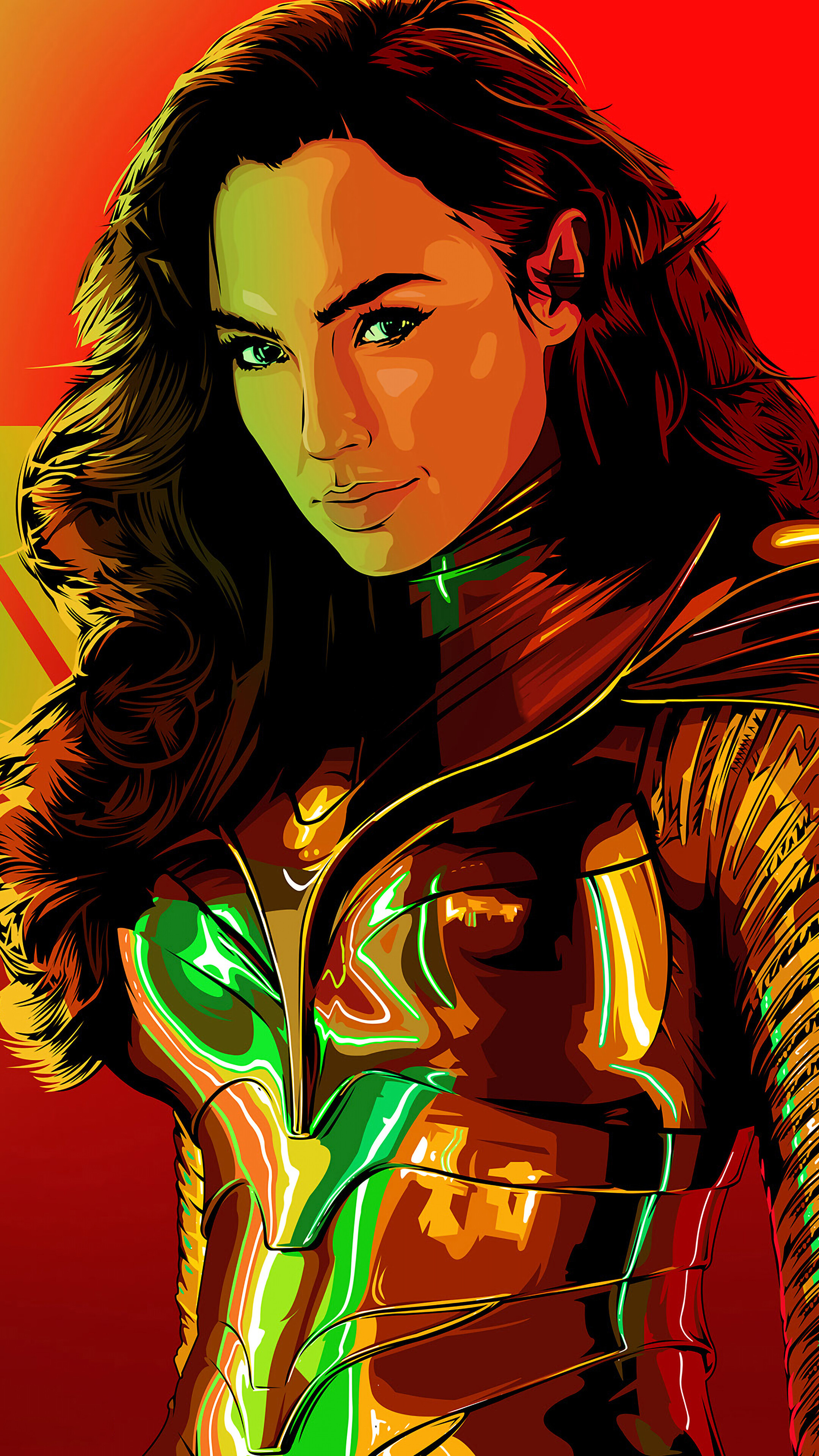 Wonder Woman from Wonder Woman 1984 4K HD Phone Wallpaper
