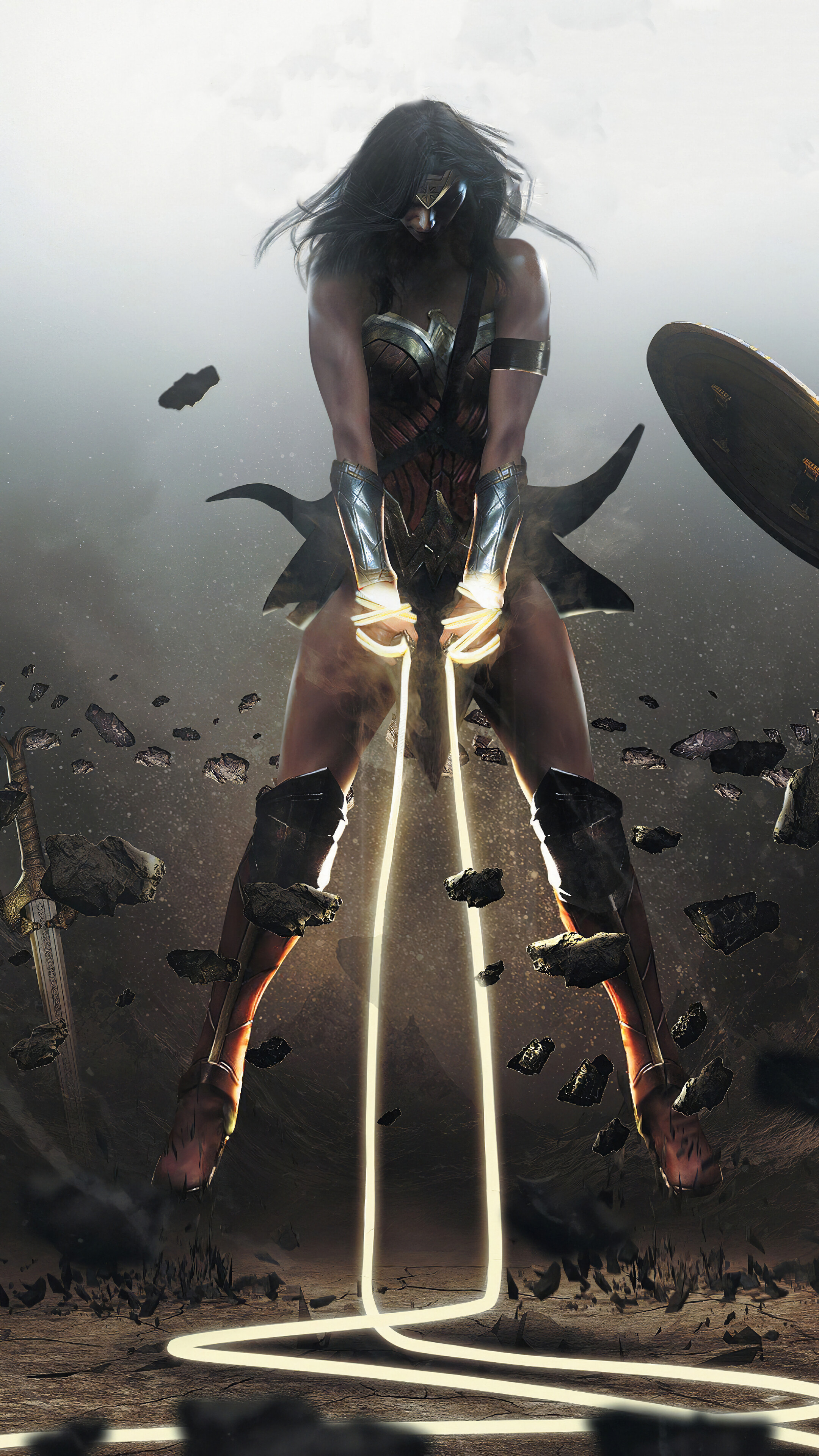 Wonder Woman from DC 4K HD Phone Wallpaper