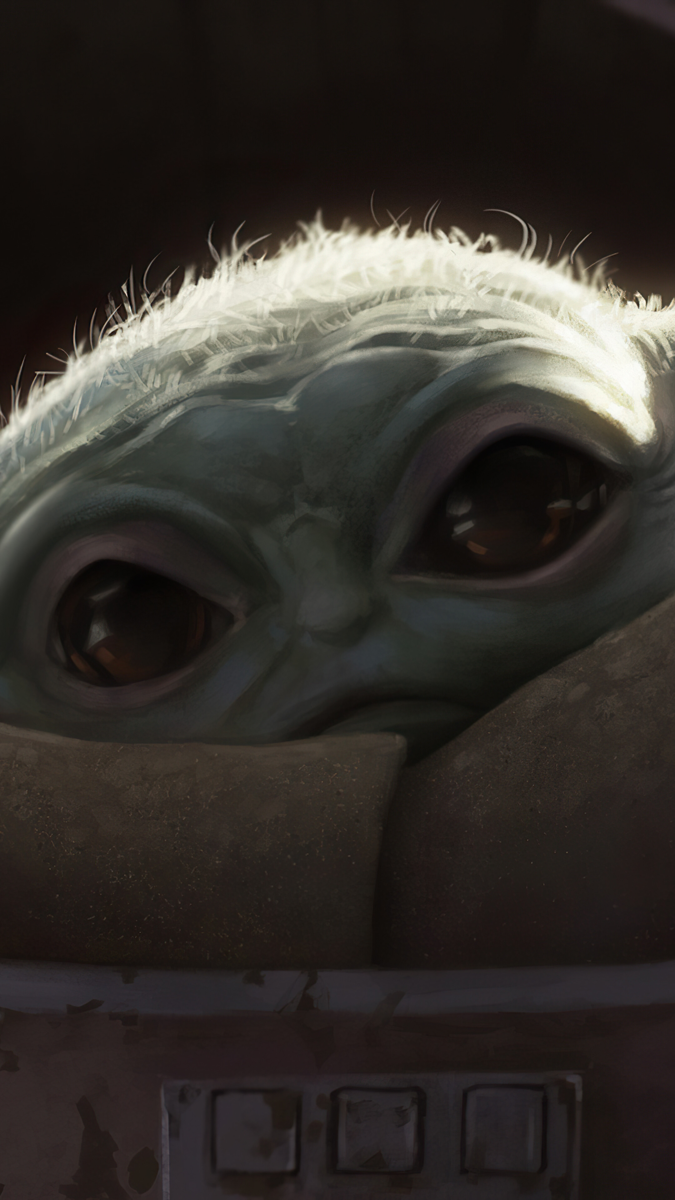 Baby Yoda from The Mandalorian 4K HD Phone Wallpaper