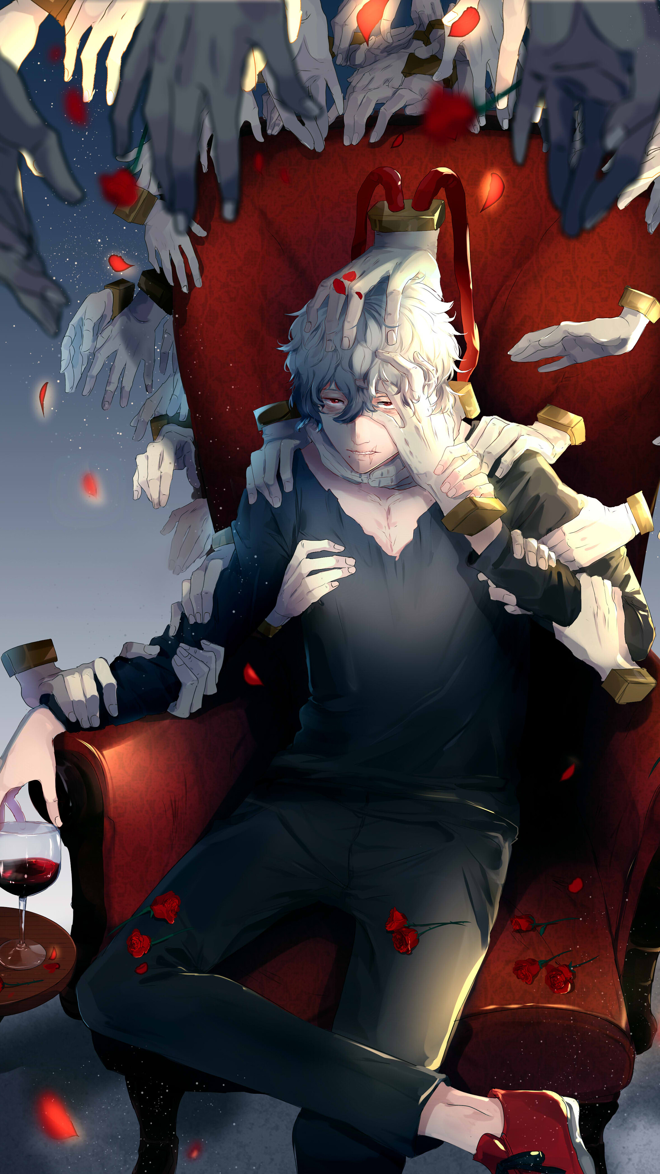 Tomura Shigaraki from My Hero Academia 4K HD Phone Wallpaper