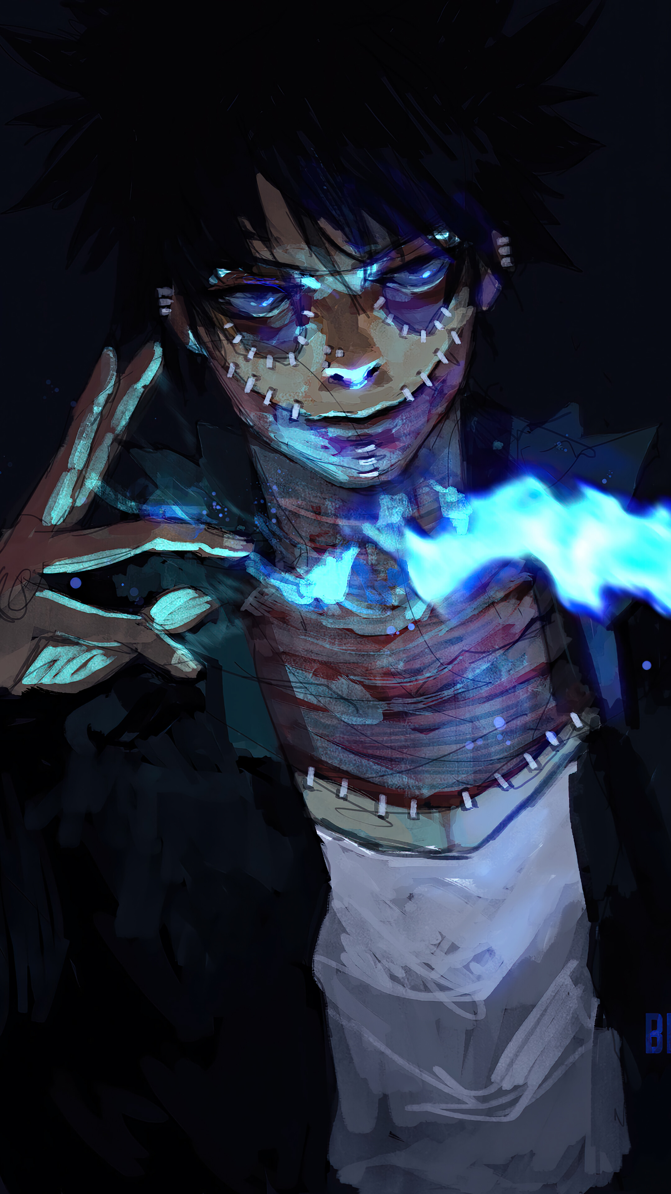 Dabi from My Hero Academia 4K HD Phone Wallpaper