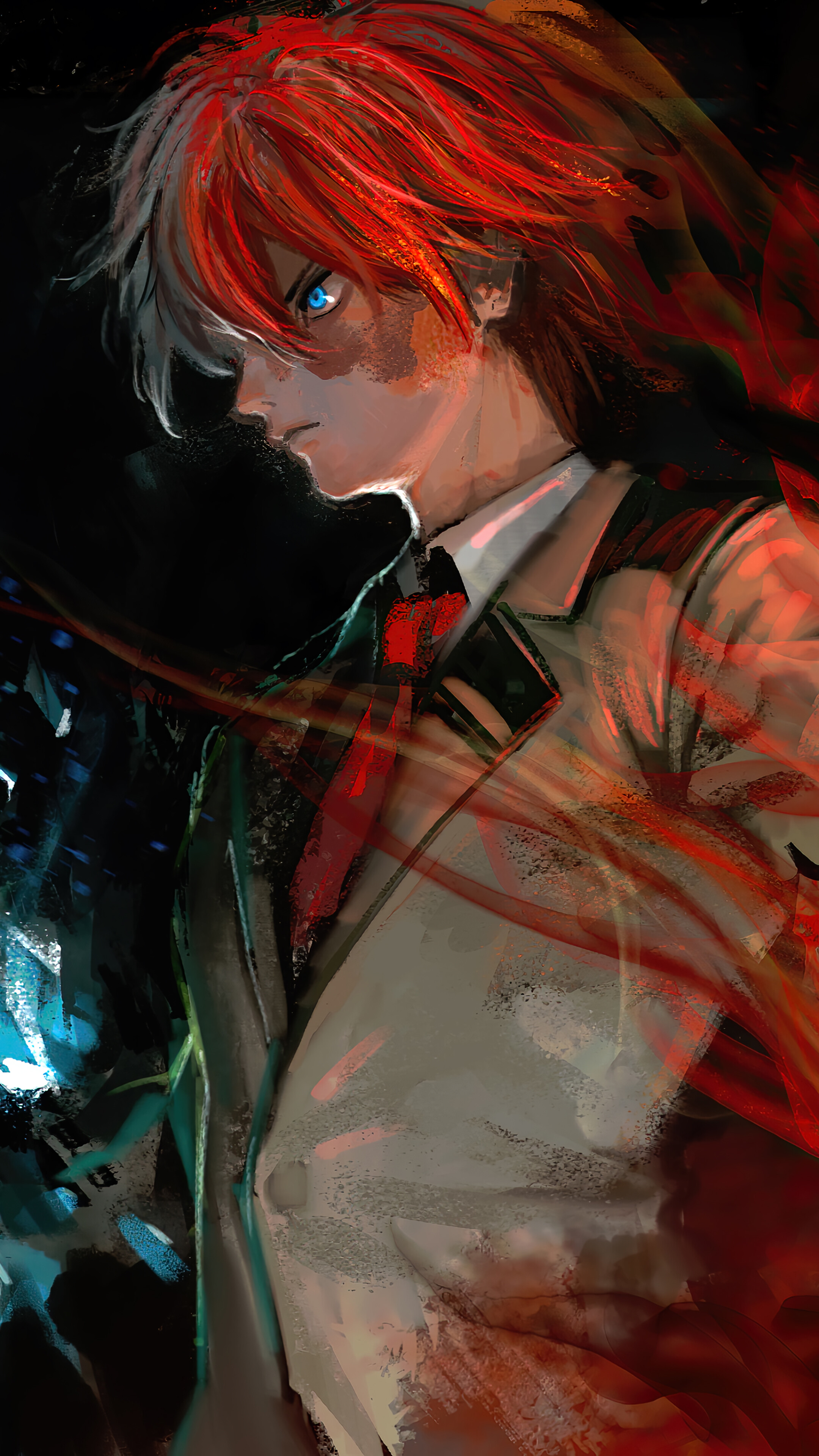 Shoto Todoroki from My Hero Academia 4K HD Phone Wallpaper