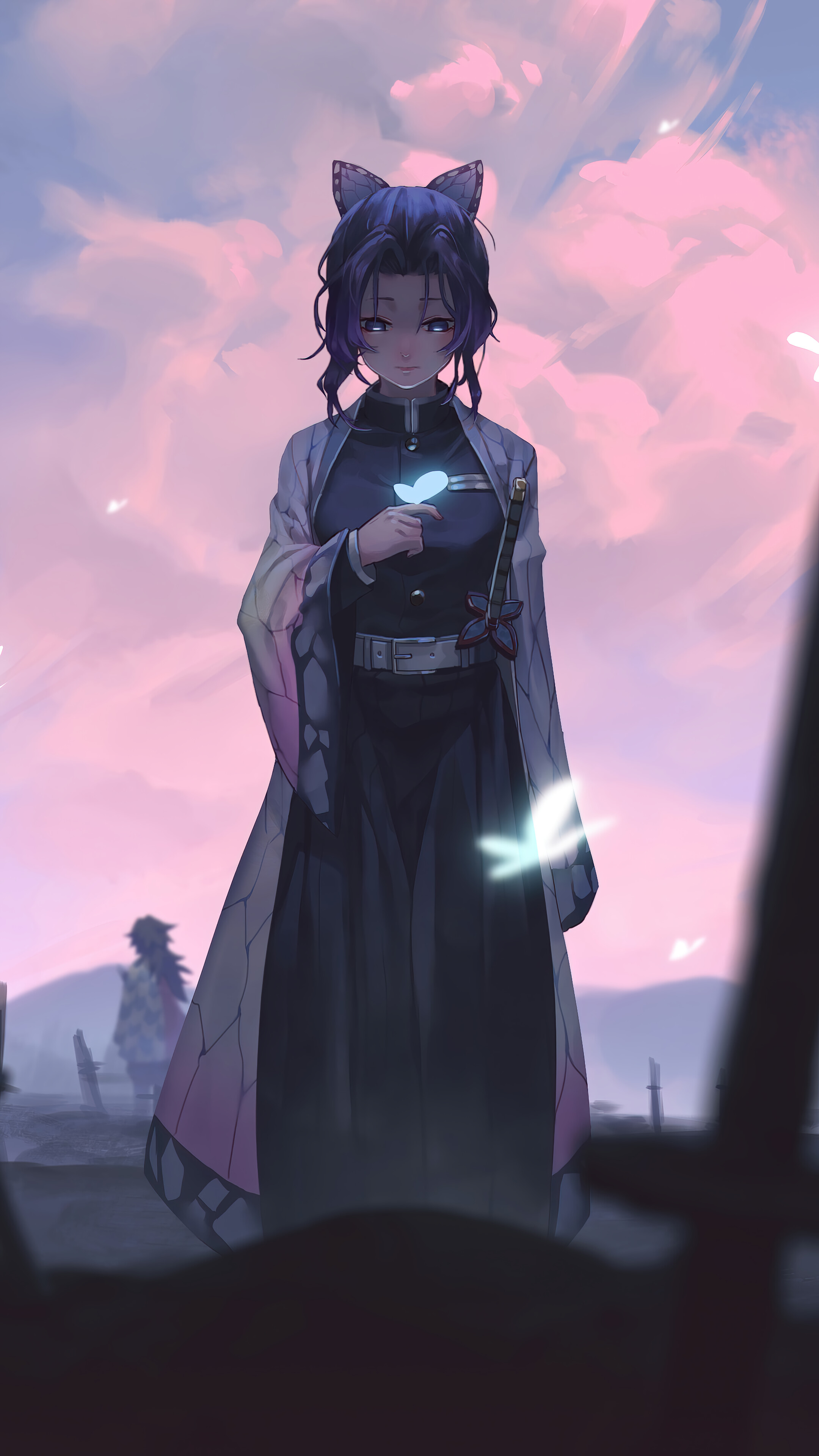 Shinobu Kocho, Kimetsu no Yaiba, 4k HD Phone Wallpaper