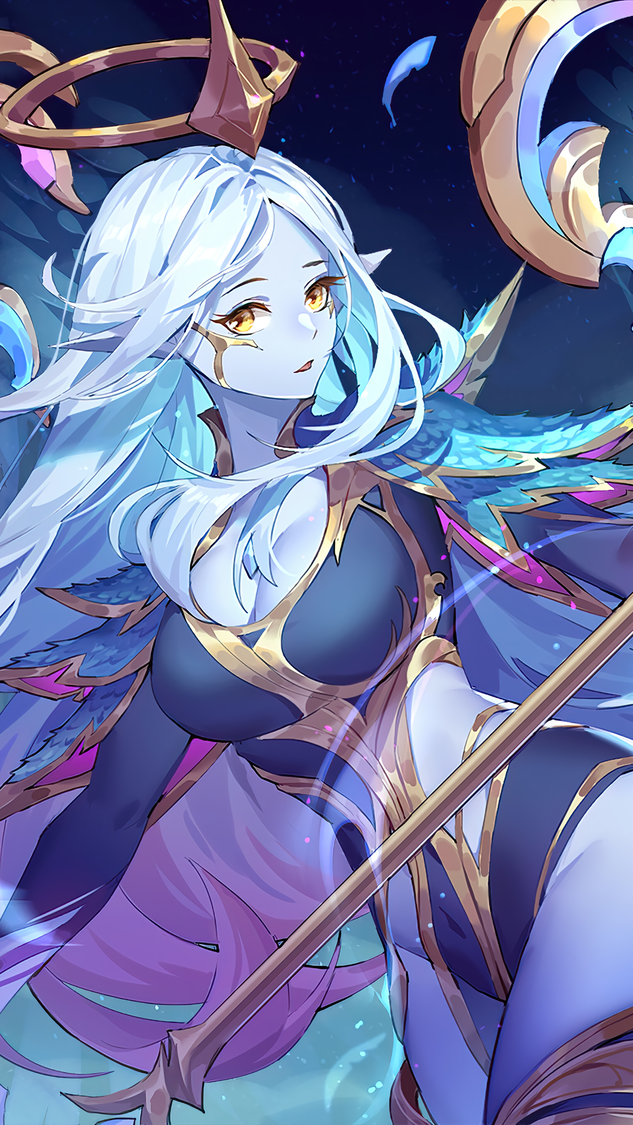 Dawnbringer Soraka from LoL 4K HD Phone Wallpaper