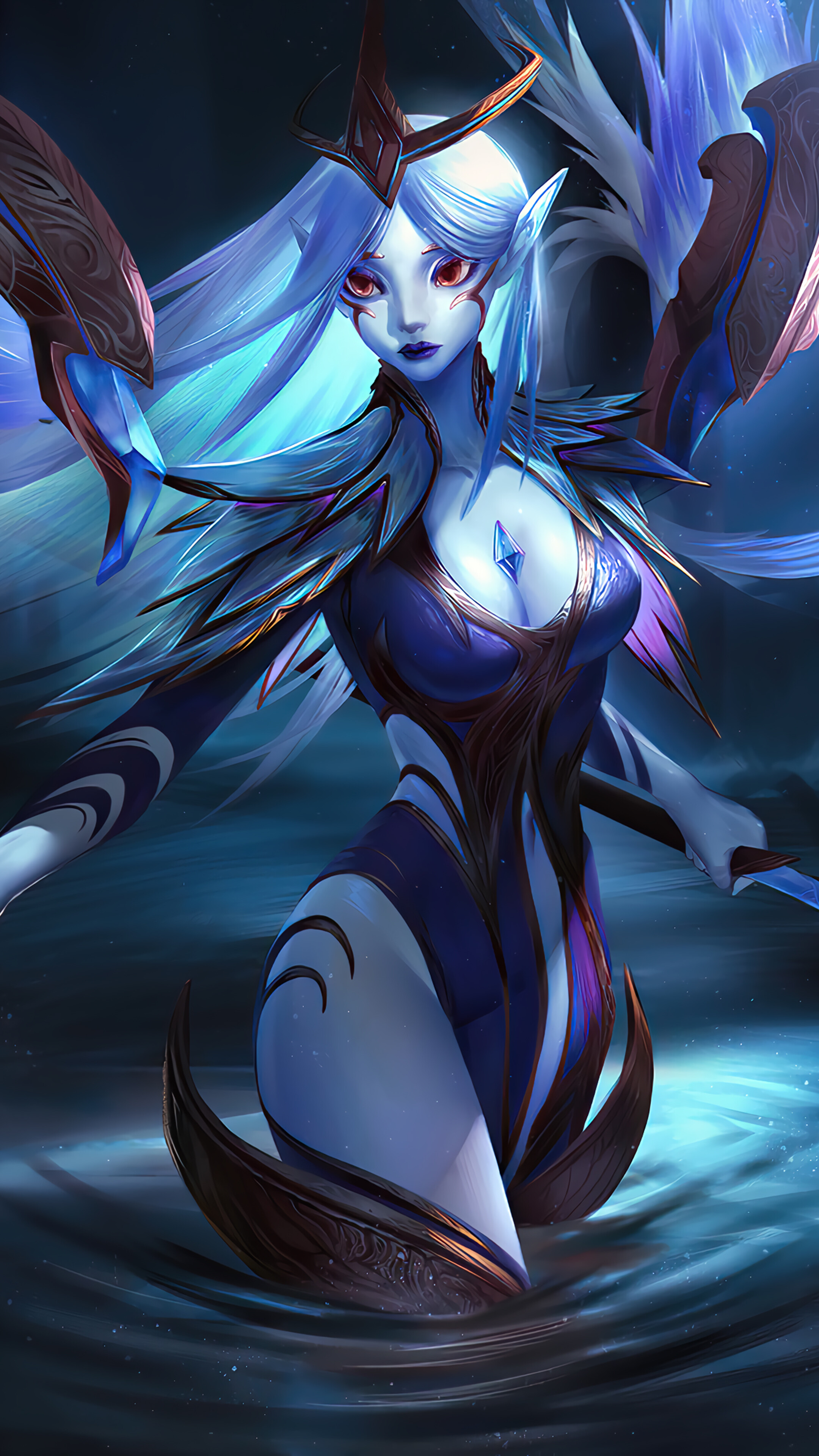 Soraka, Dawnbringer, LoL, 4k HD Phone Wallpaper