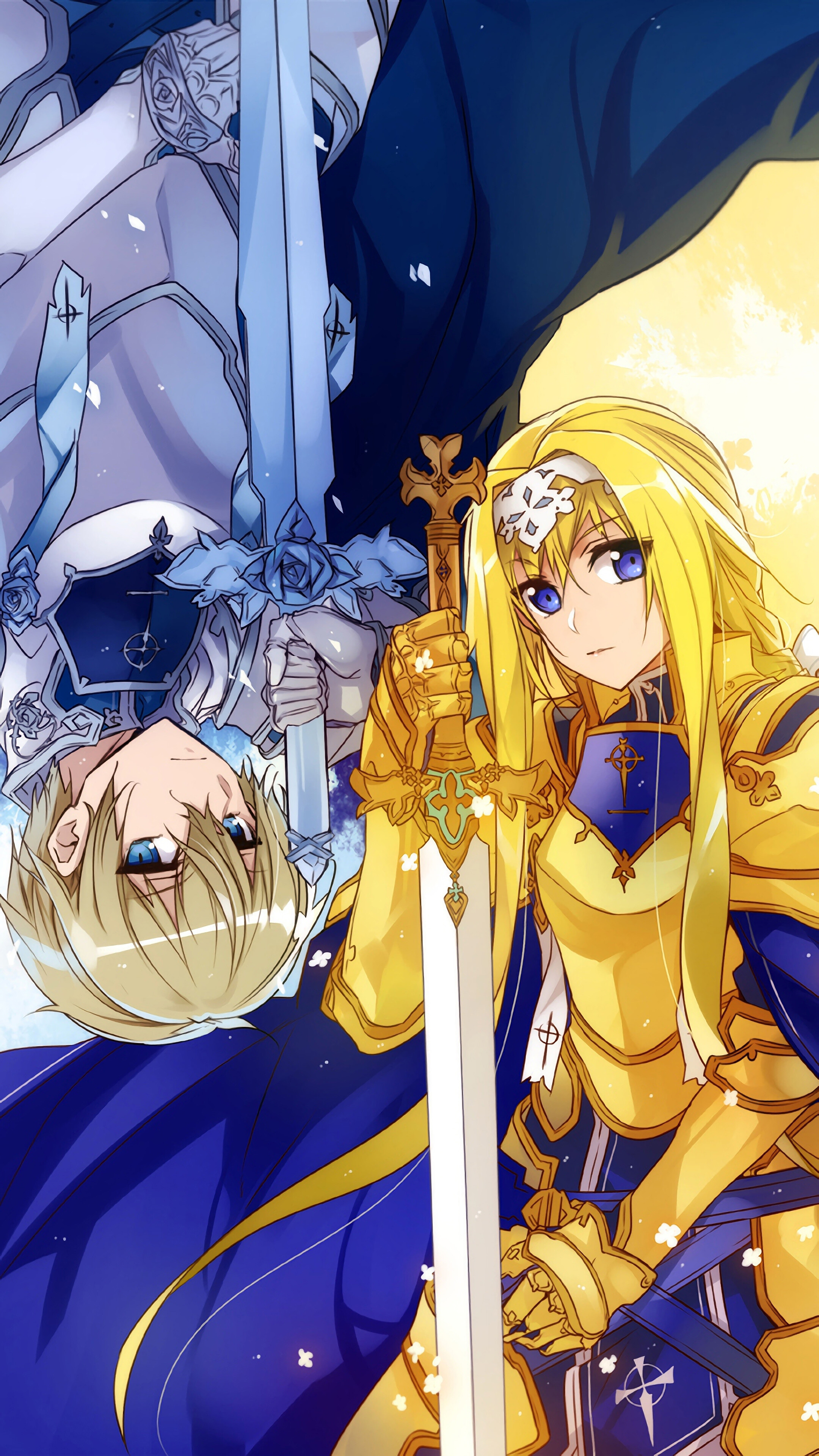 Alice and Eugeo from Sword Art Online Alicization 4K HD Phone Wallpaper